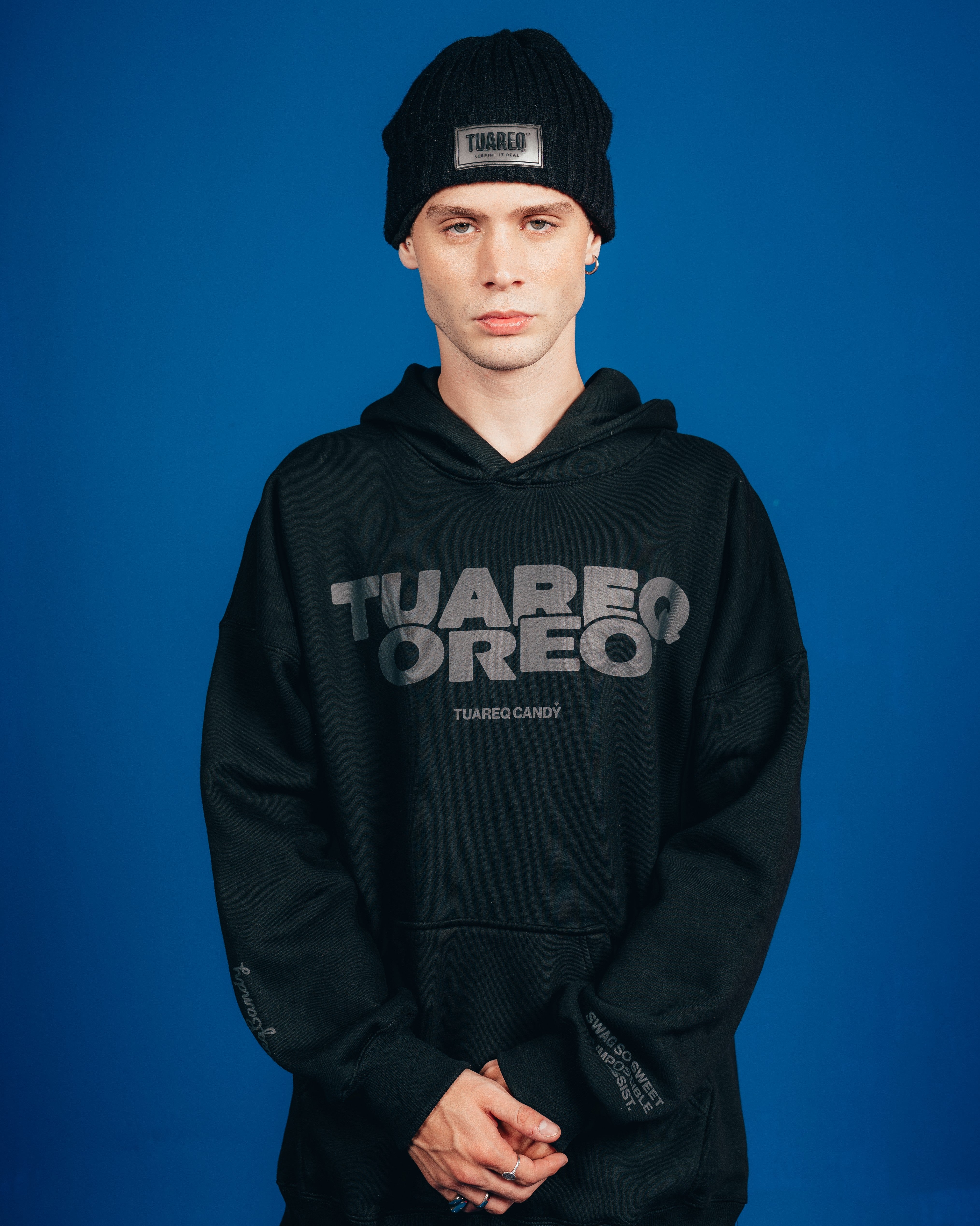 HOODIE PESADO CANDY [ OREO ] 2BLE BLACK