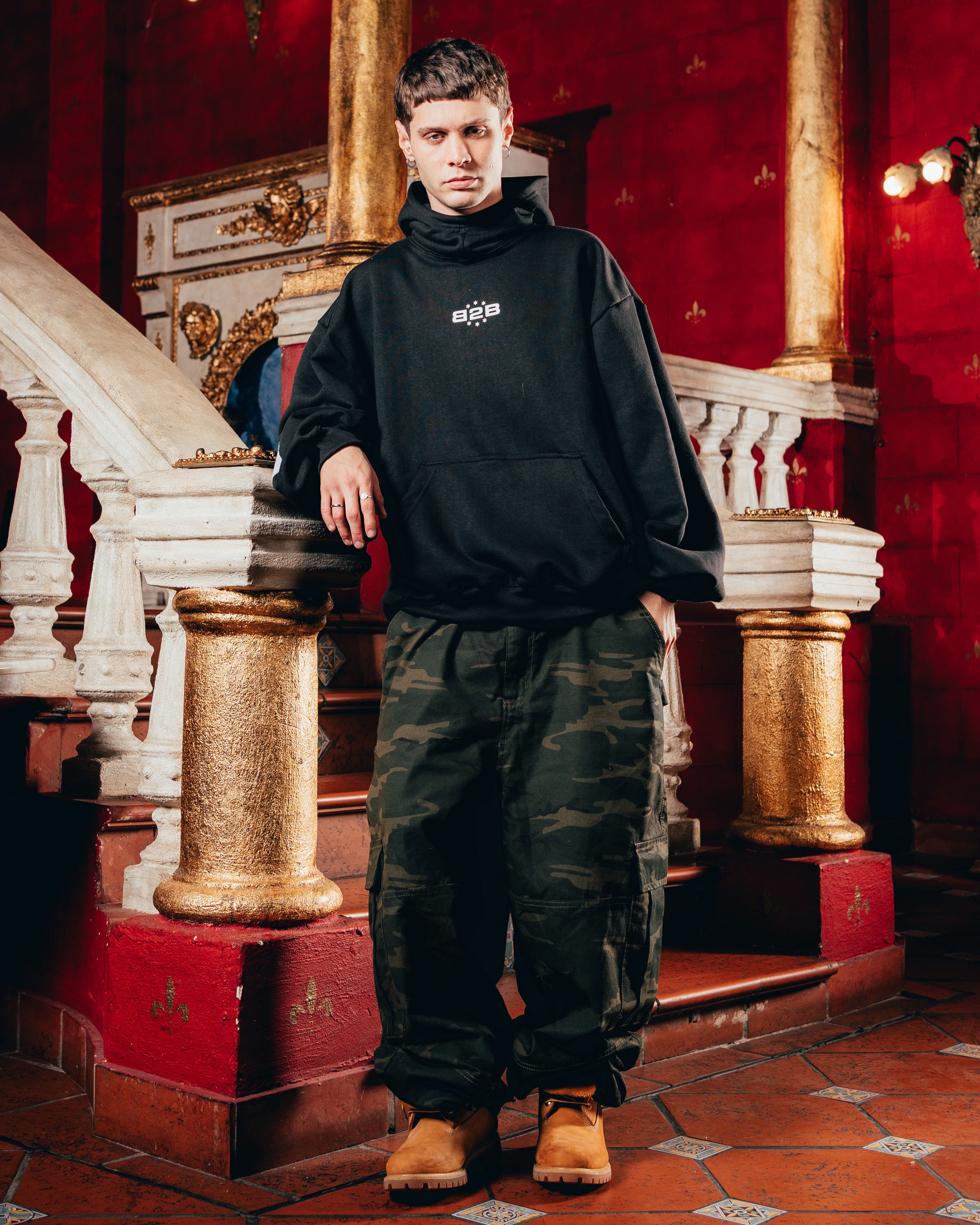 HOODIE OVERSIZED PESADO [ B2B ] BLACK