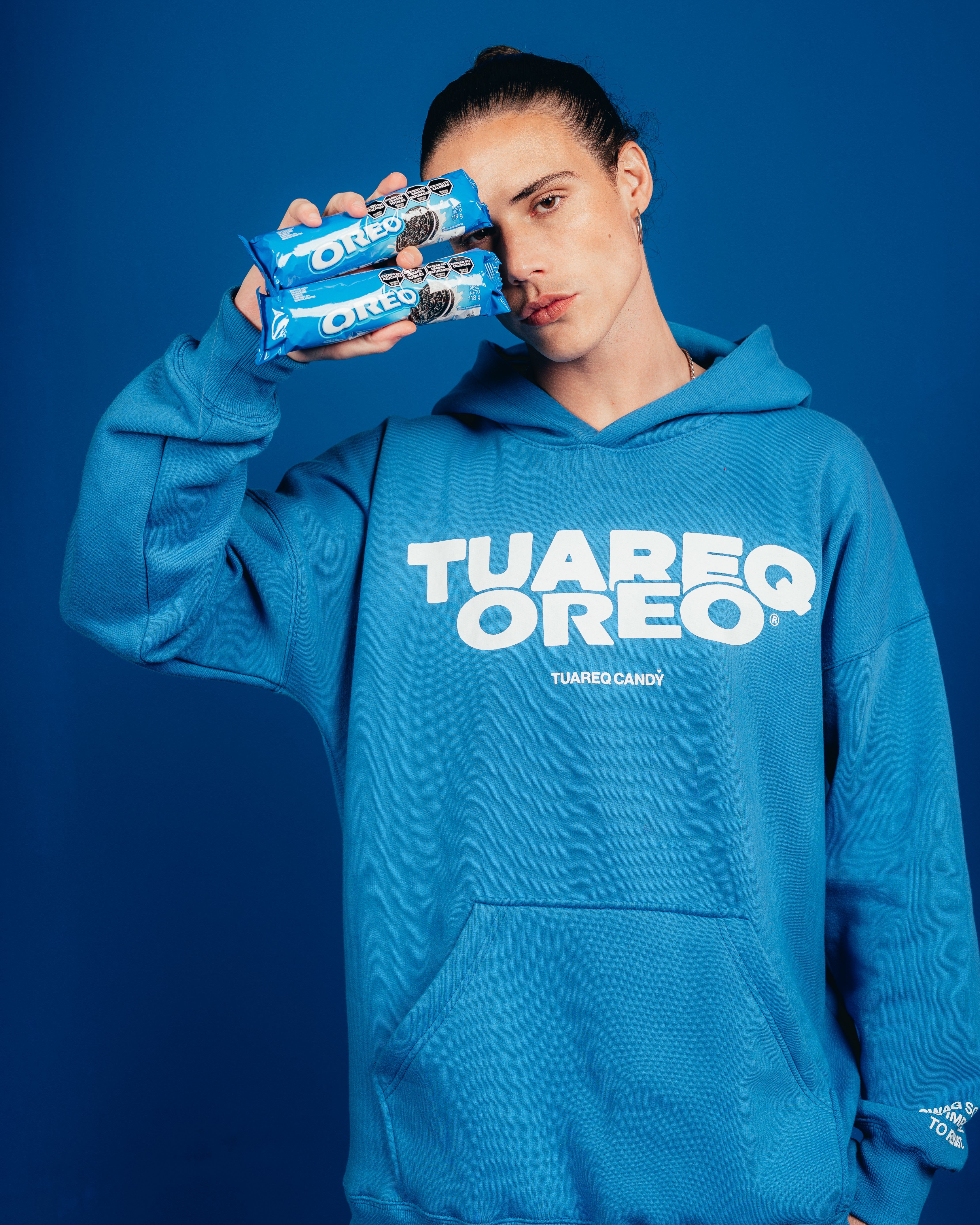 HOODIE PESADO CANDY [ OREO ] CLASSIC BLUE