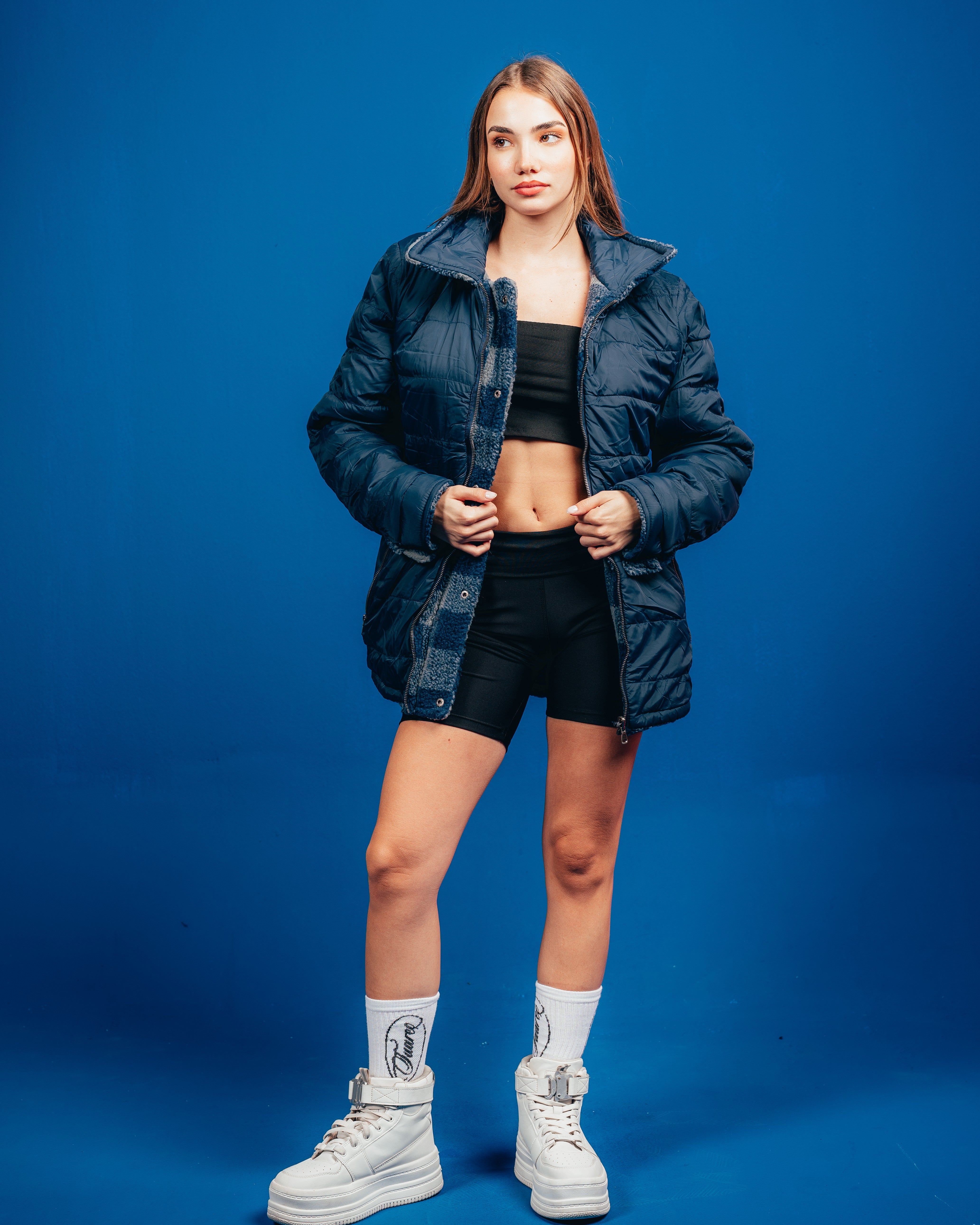 CAMPERON REVERSIBLE  [ CANDY ] BLUE & WHITE
