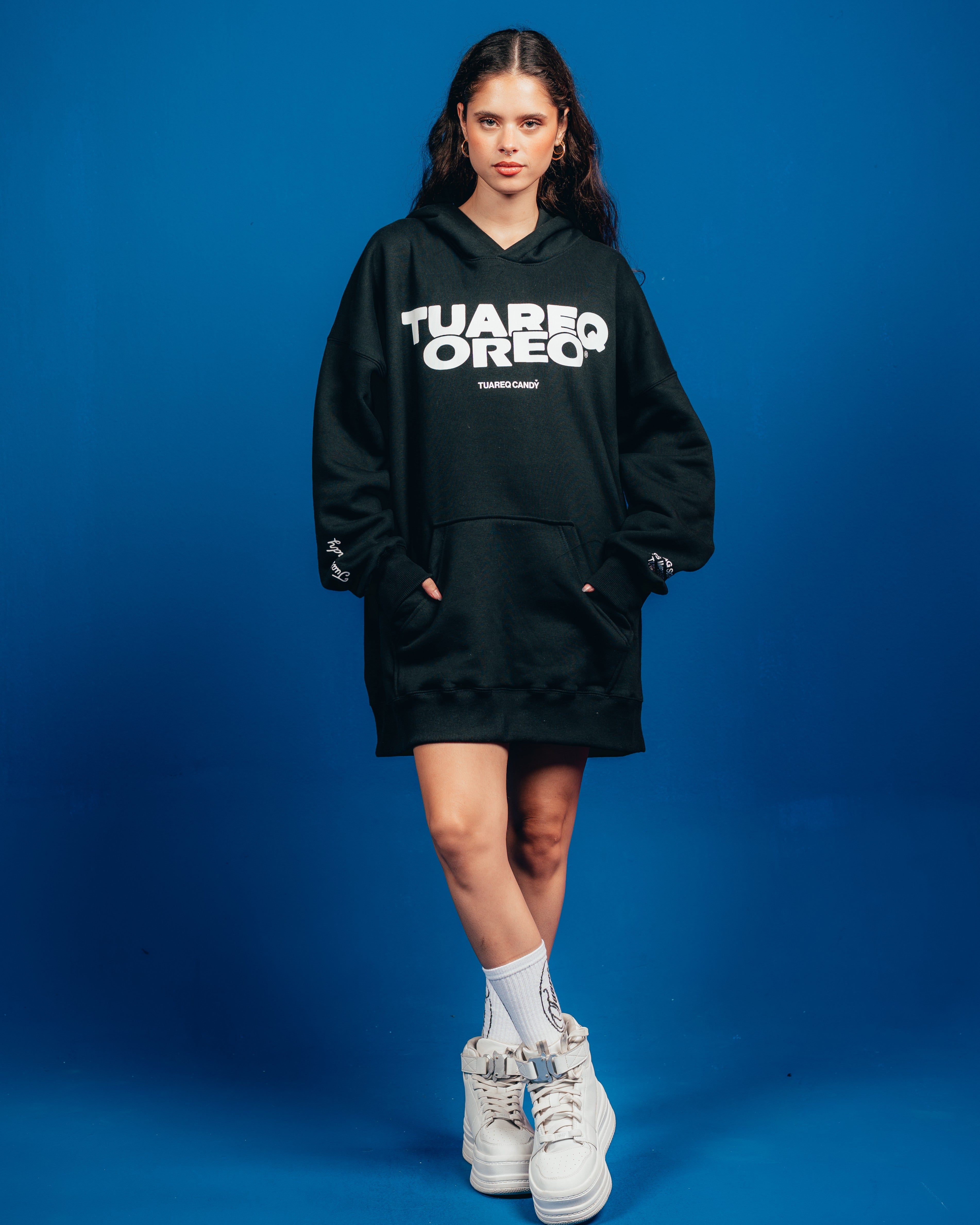 HOODIE PESADO CANDY [ OREO ] SIMPLE BLACK