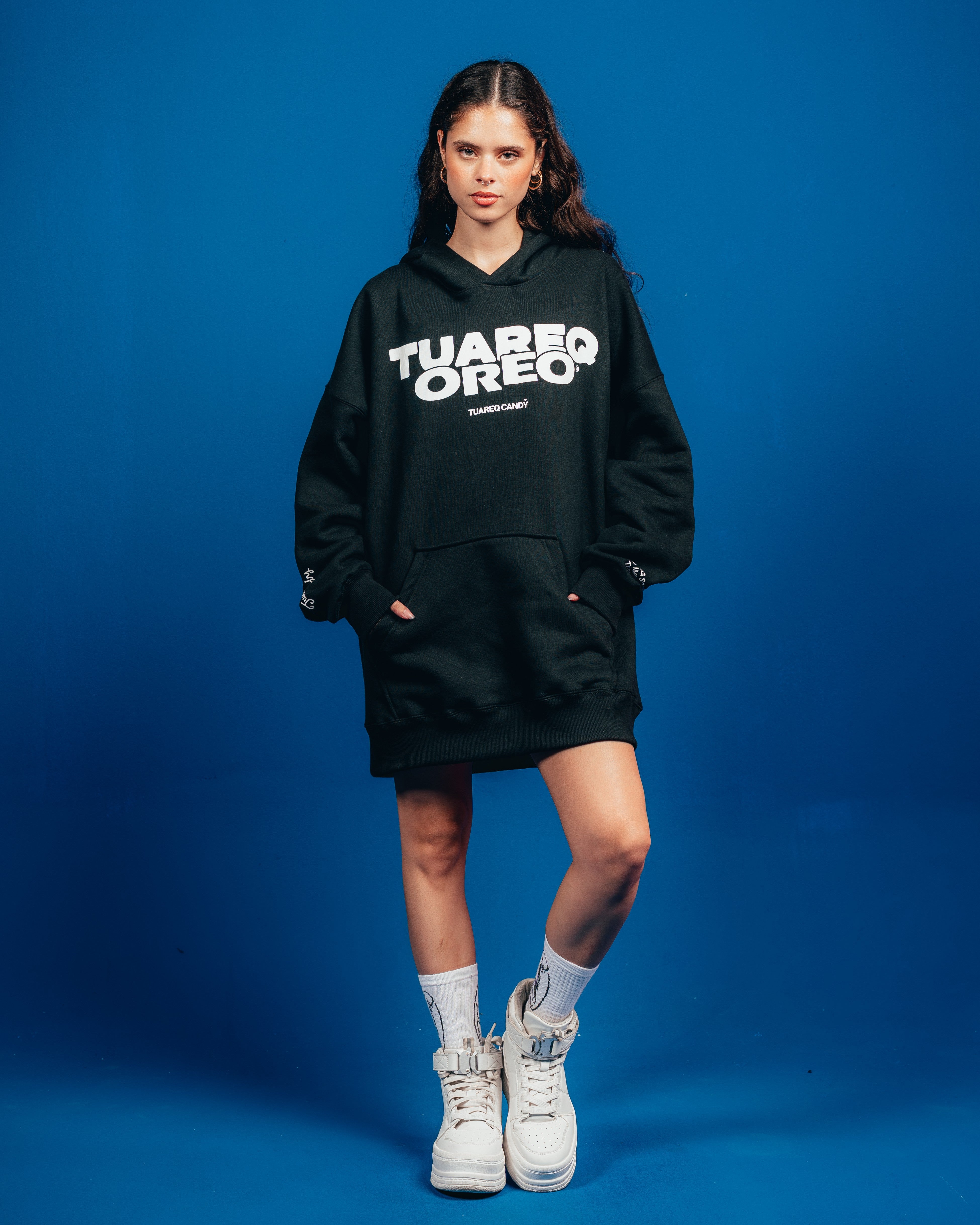 HOODIE PESADO CANDY [ OREO ] SIMPLE BLACK