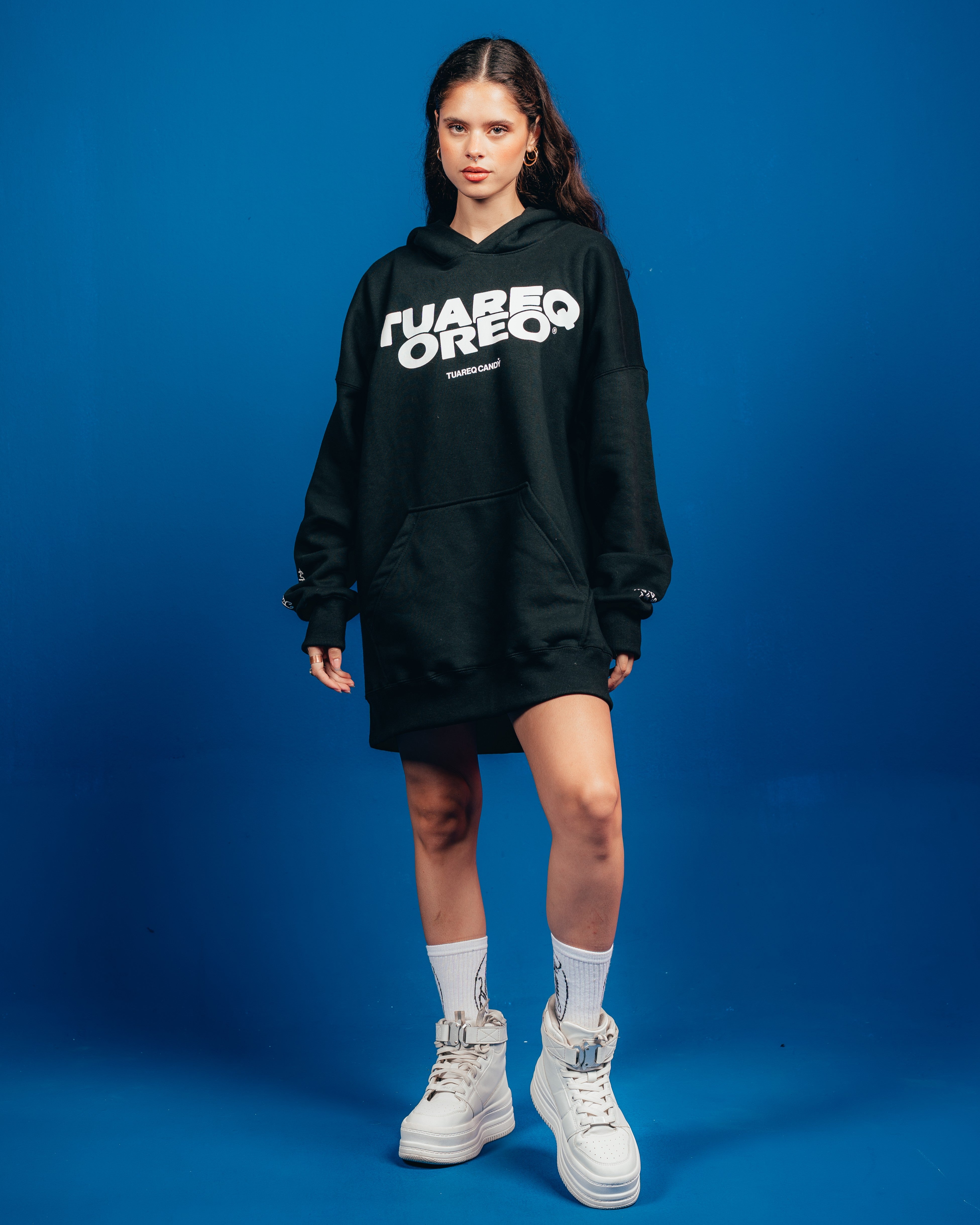 HOODIE PESADO CANDY [ OREO ] SIMPLE BLACK