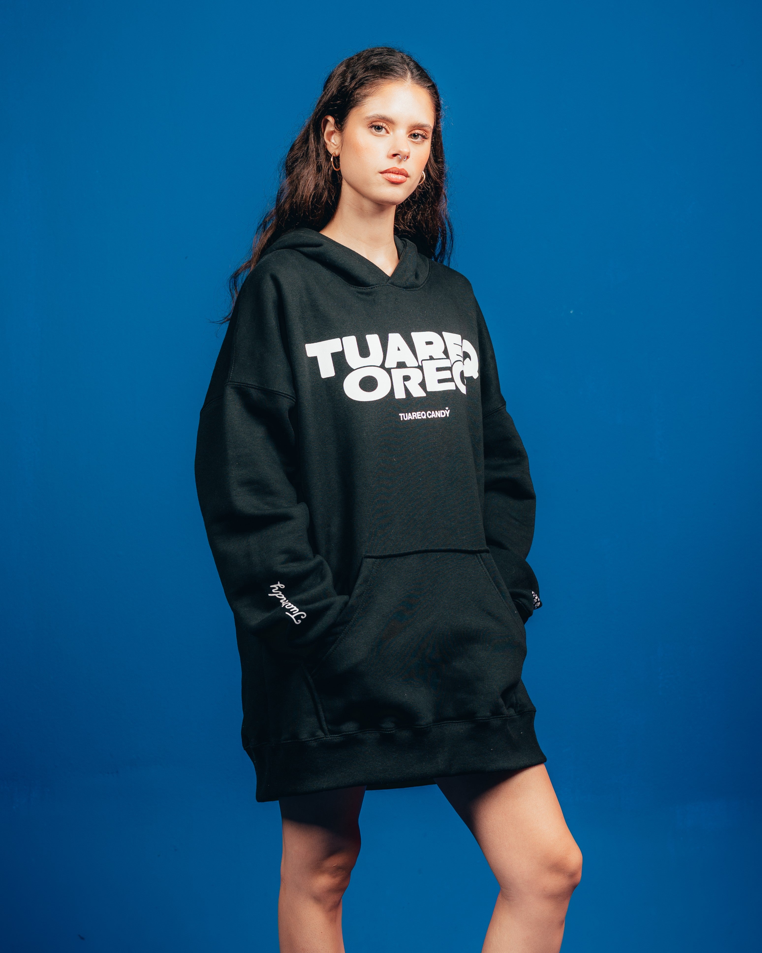 HOODIE PESADO CANDY [ OREO ] SIMPLE BLACK