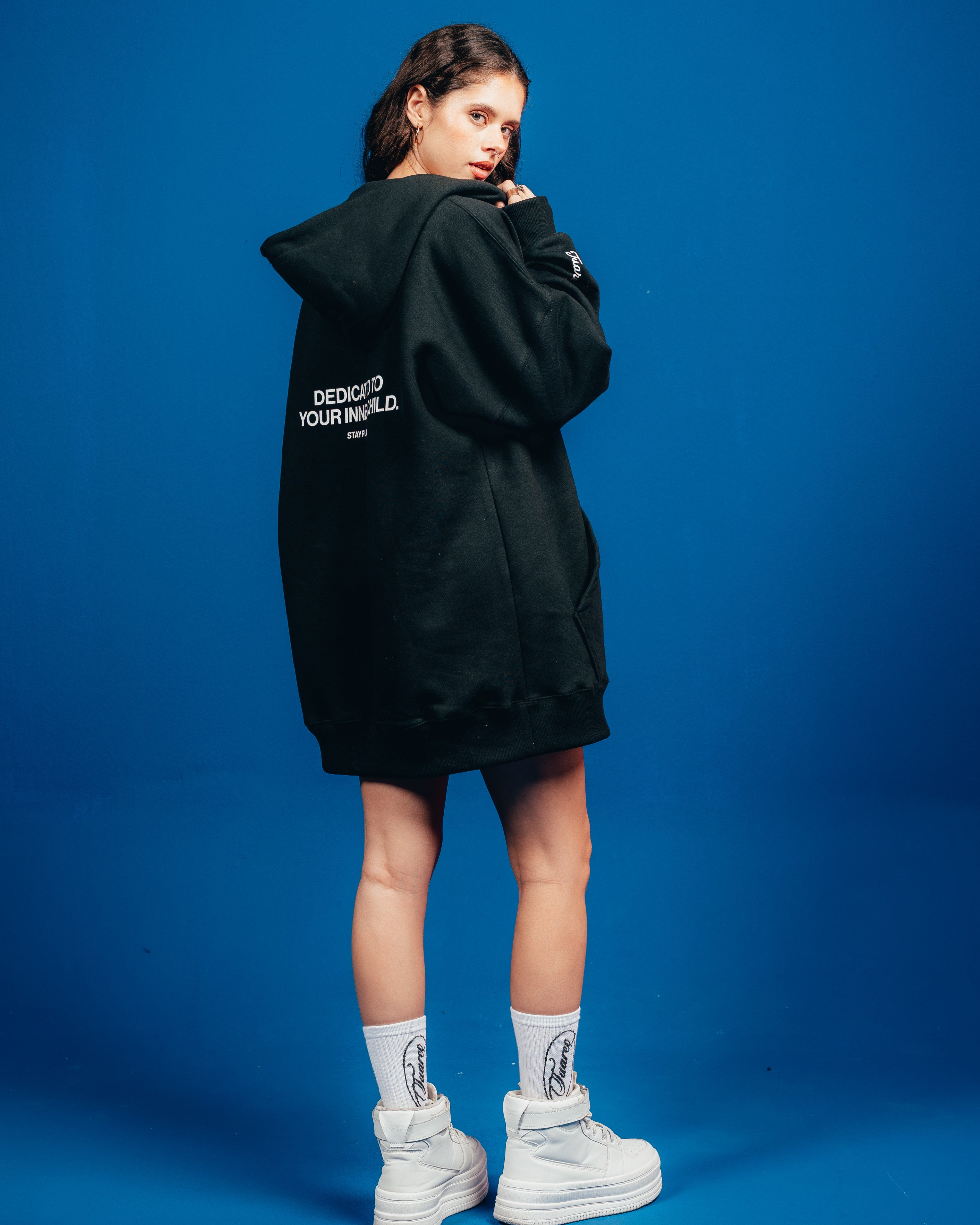 HOODIE PESADO CANDY [ OREO ] SIMPLE BLACK