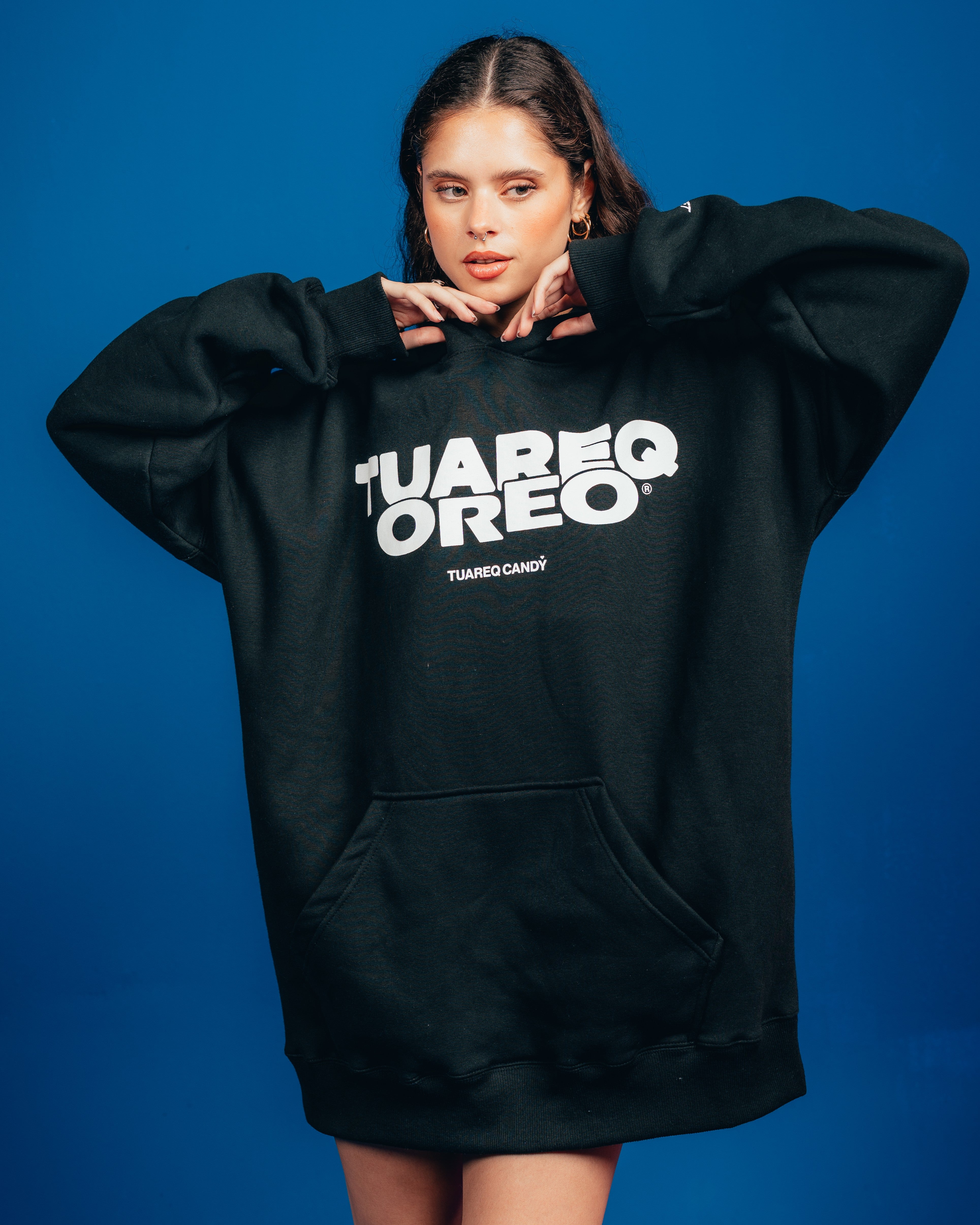 HOODIE PESADO CANDY [ OREO ] SIMPLE BLACK
