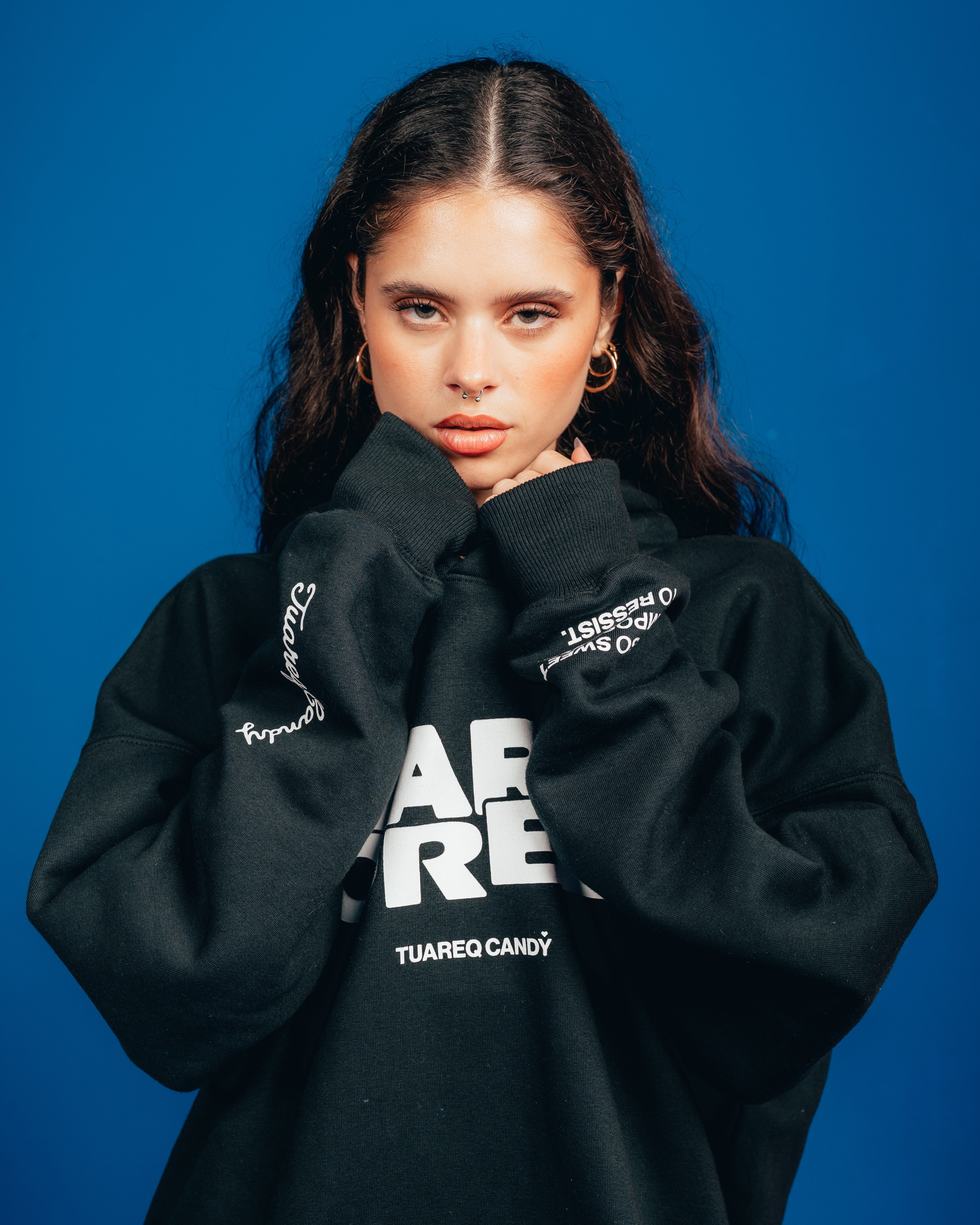 HOODIE PESADO CANDY [ OREO ] SIMPLE BLACK
