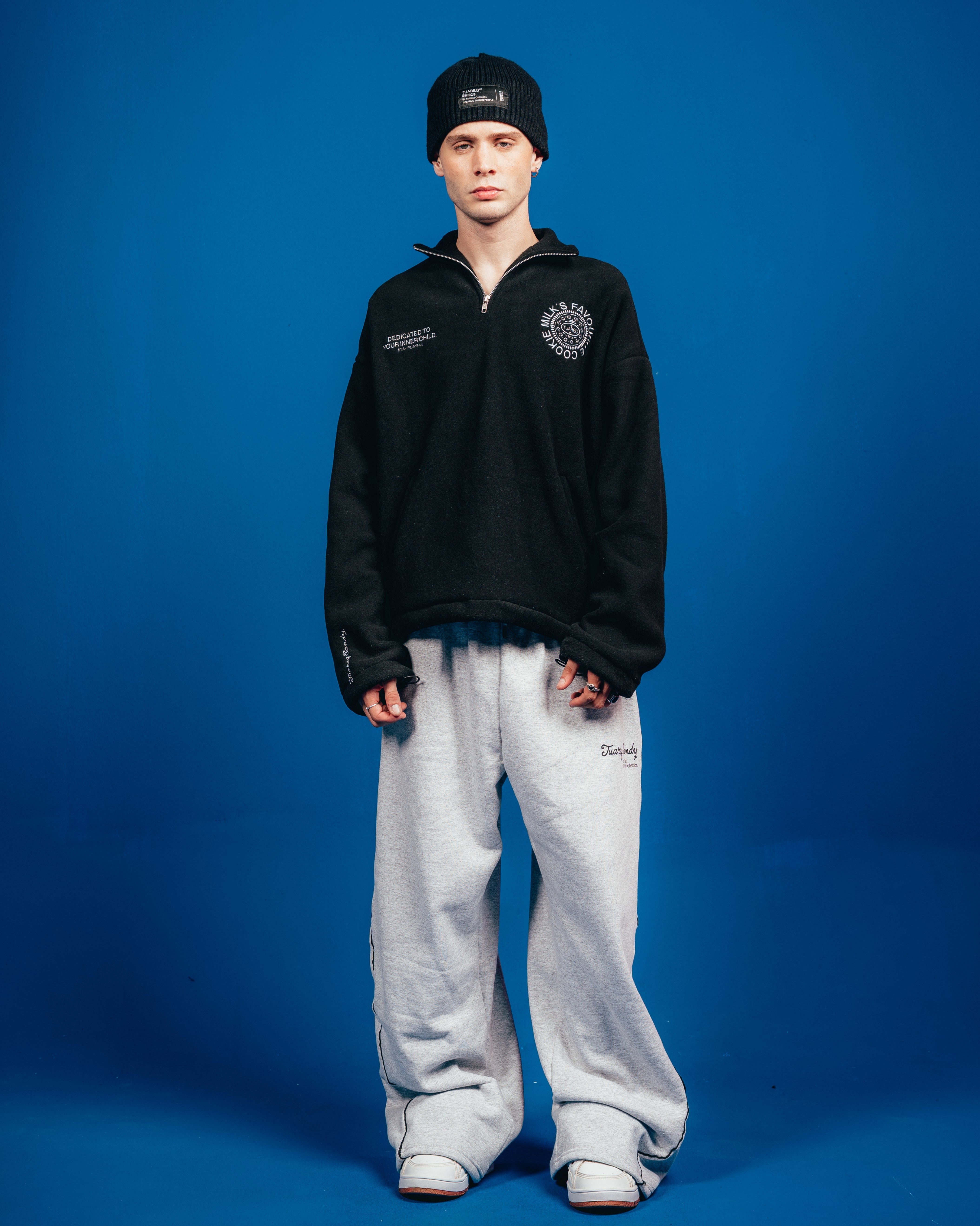 POLO CREWNECK CANDY [ OREO ] SIMPLE BLACK