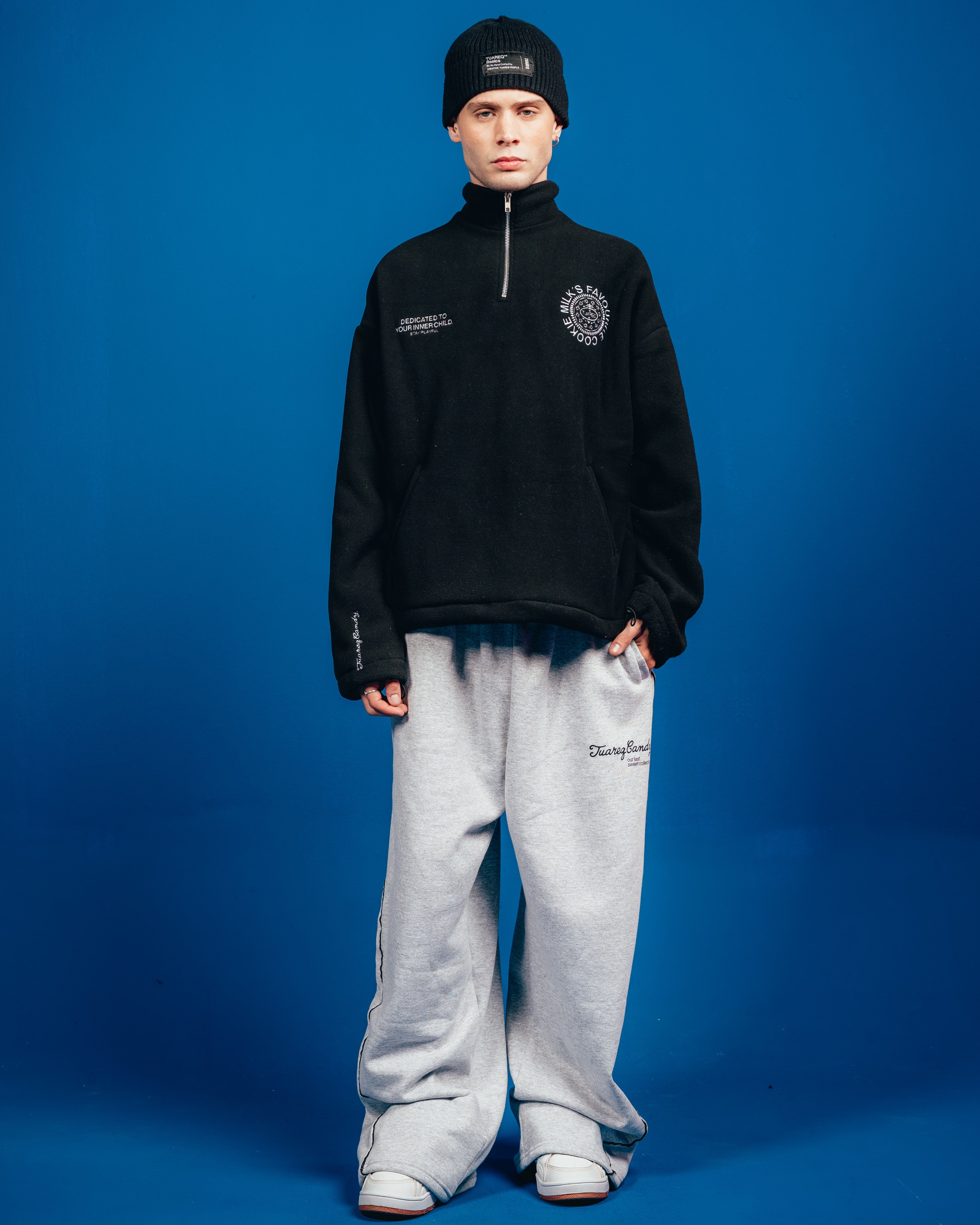 POLO CREWNECK CANDY [ OREO ] SIMPLE BLACK