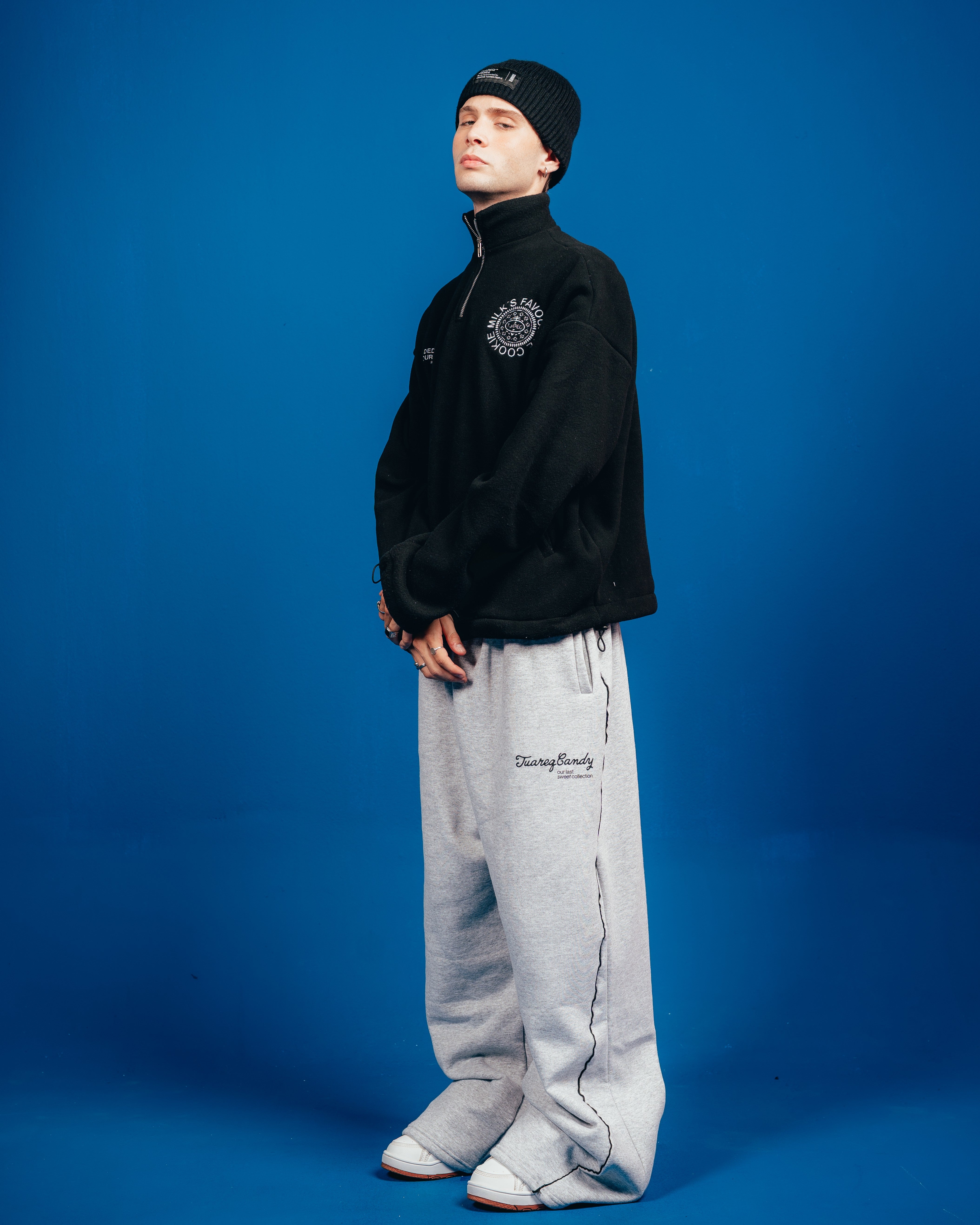 POLO CREWNECK CANDY [ OREO ] SIMPLE BLACK