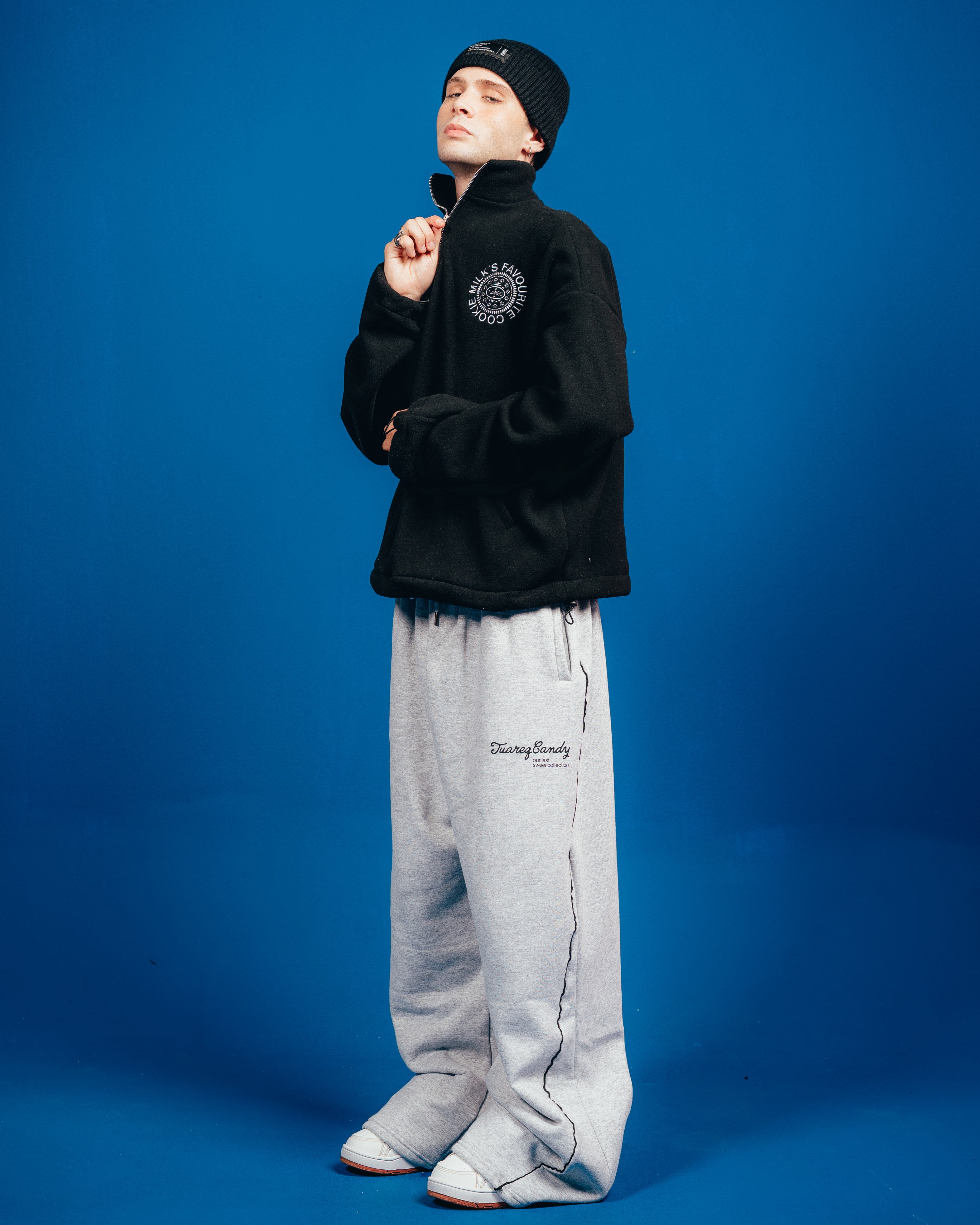 POLO CREWNECK CANDY [ OREO ] SIMPLE BLACK