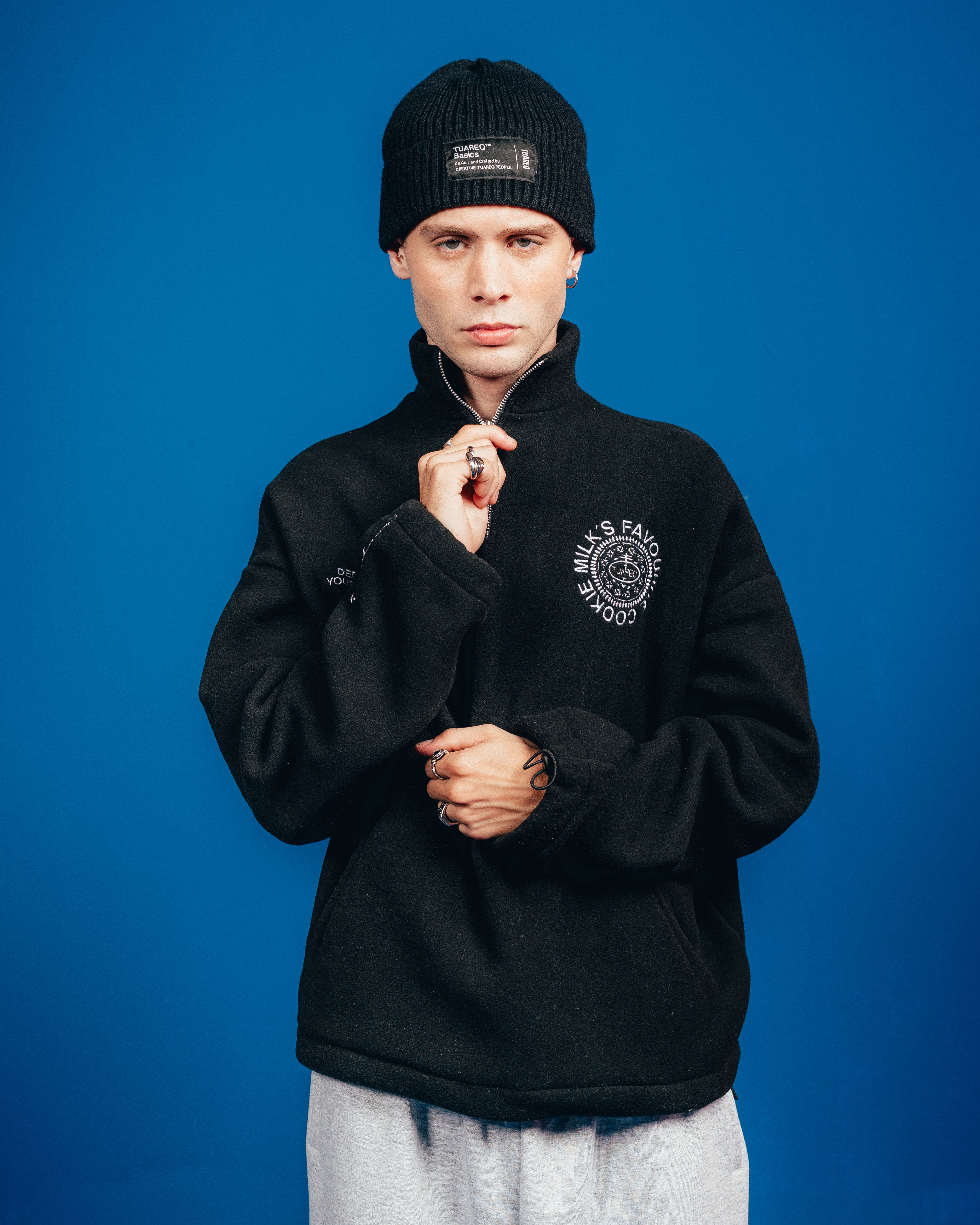 POLO CREWNECK CANDY [ OREO ] SIMPLE BLACK