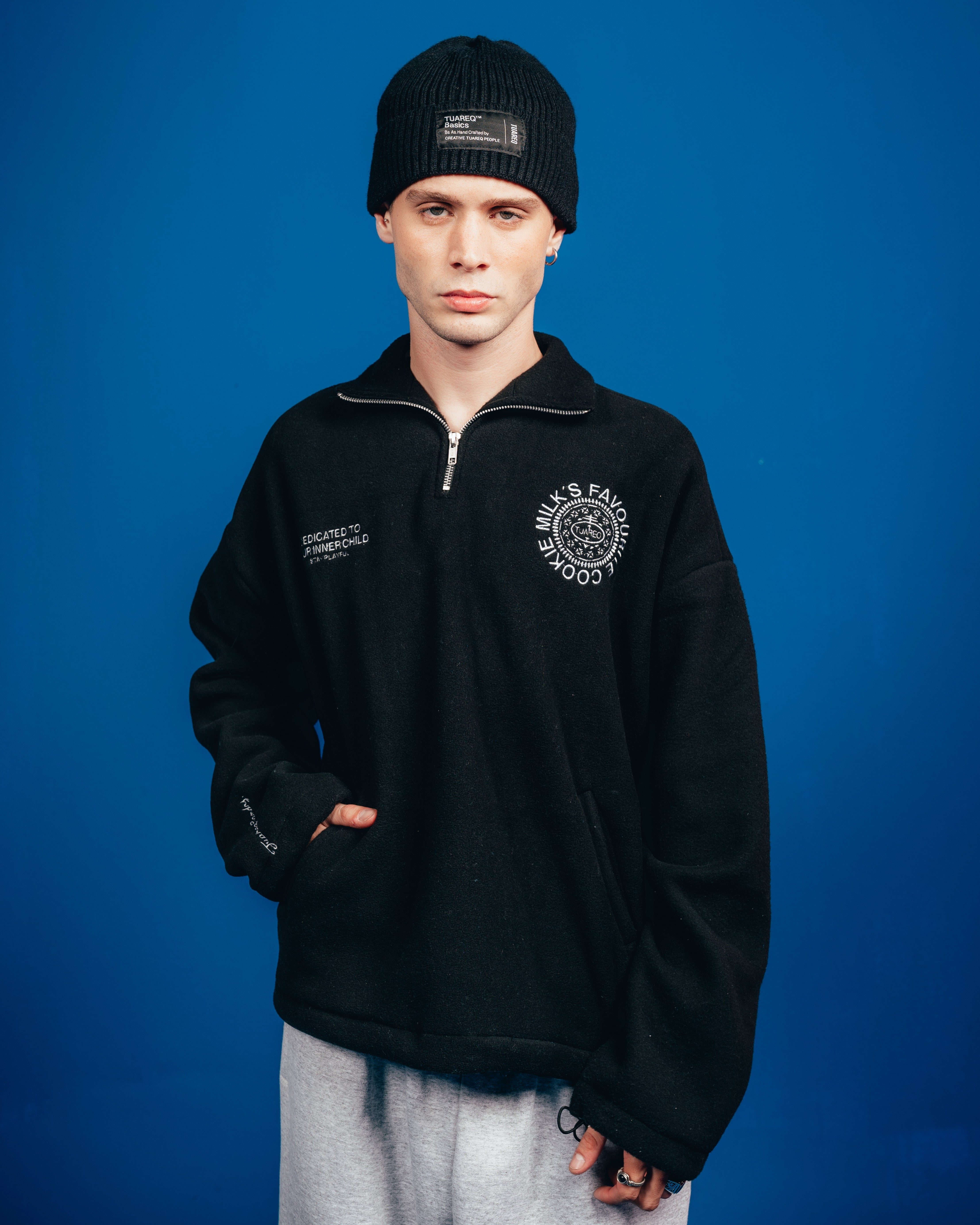 POLO CREWNECK CANDY [ OREO ] SIMPLE BLACK