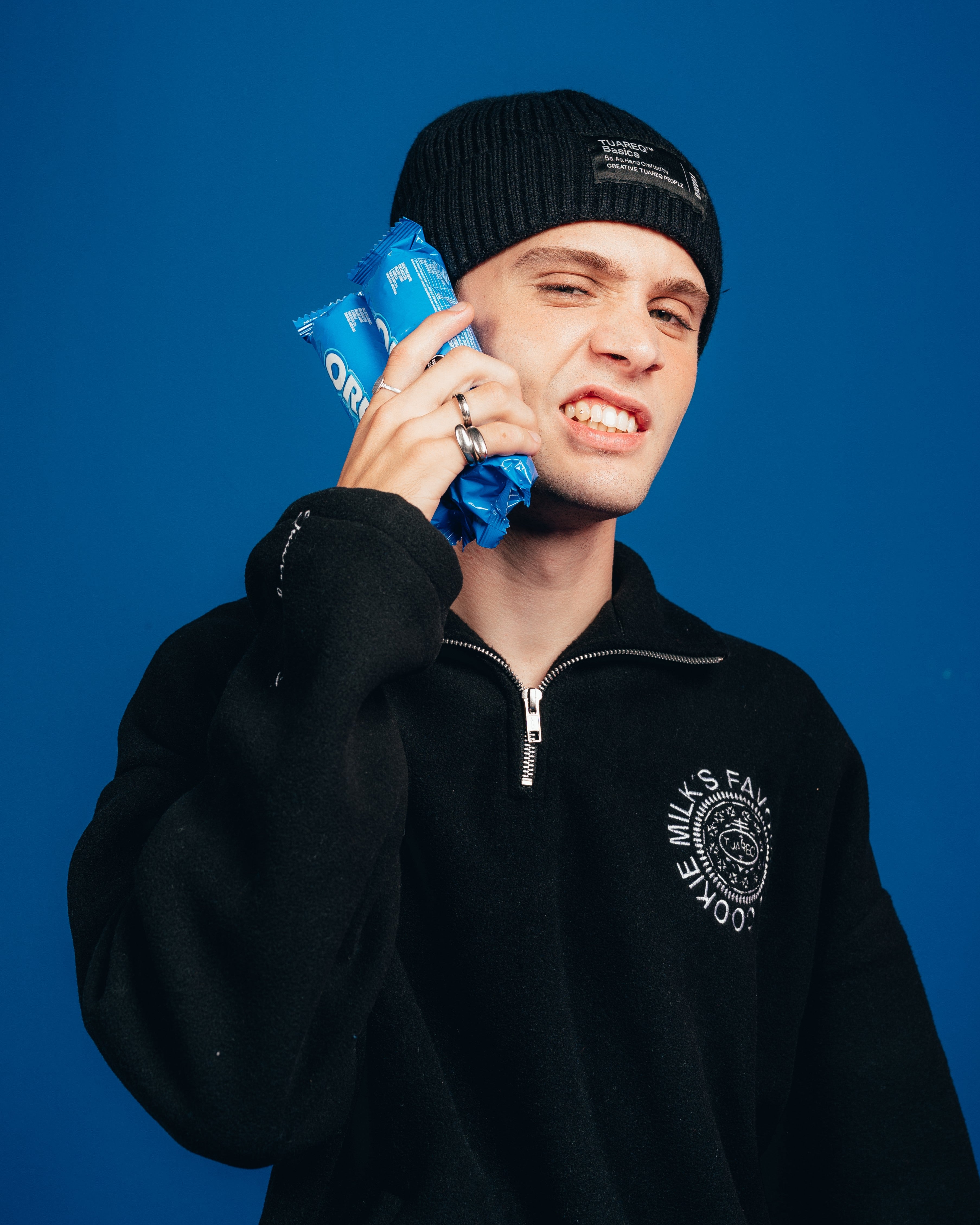 POLO CREWNECK CANDY [ OREO ] SIMPLE BLACK