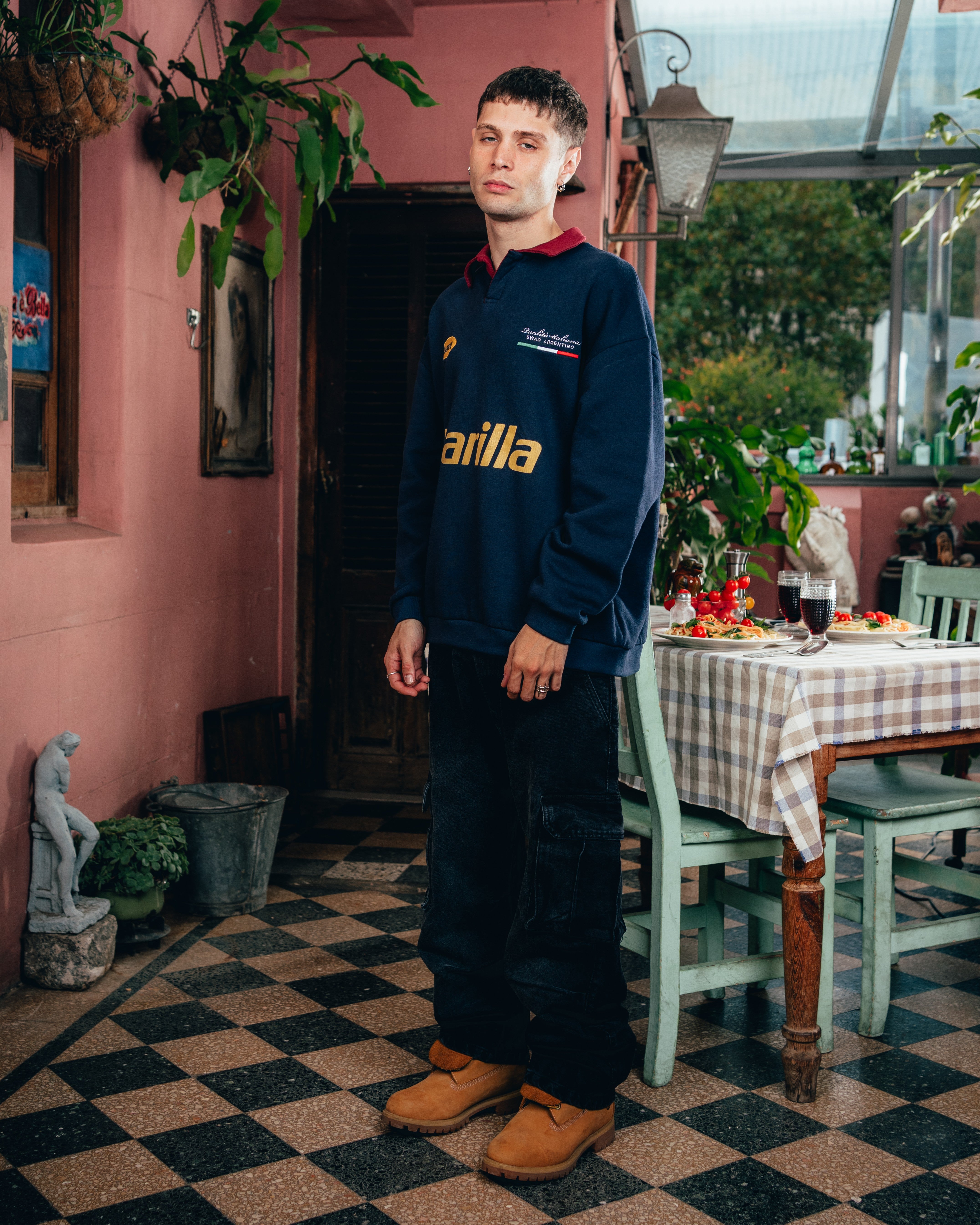 CREWNECK POLO [ BARILLA ] CLASSIC BLUE
