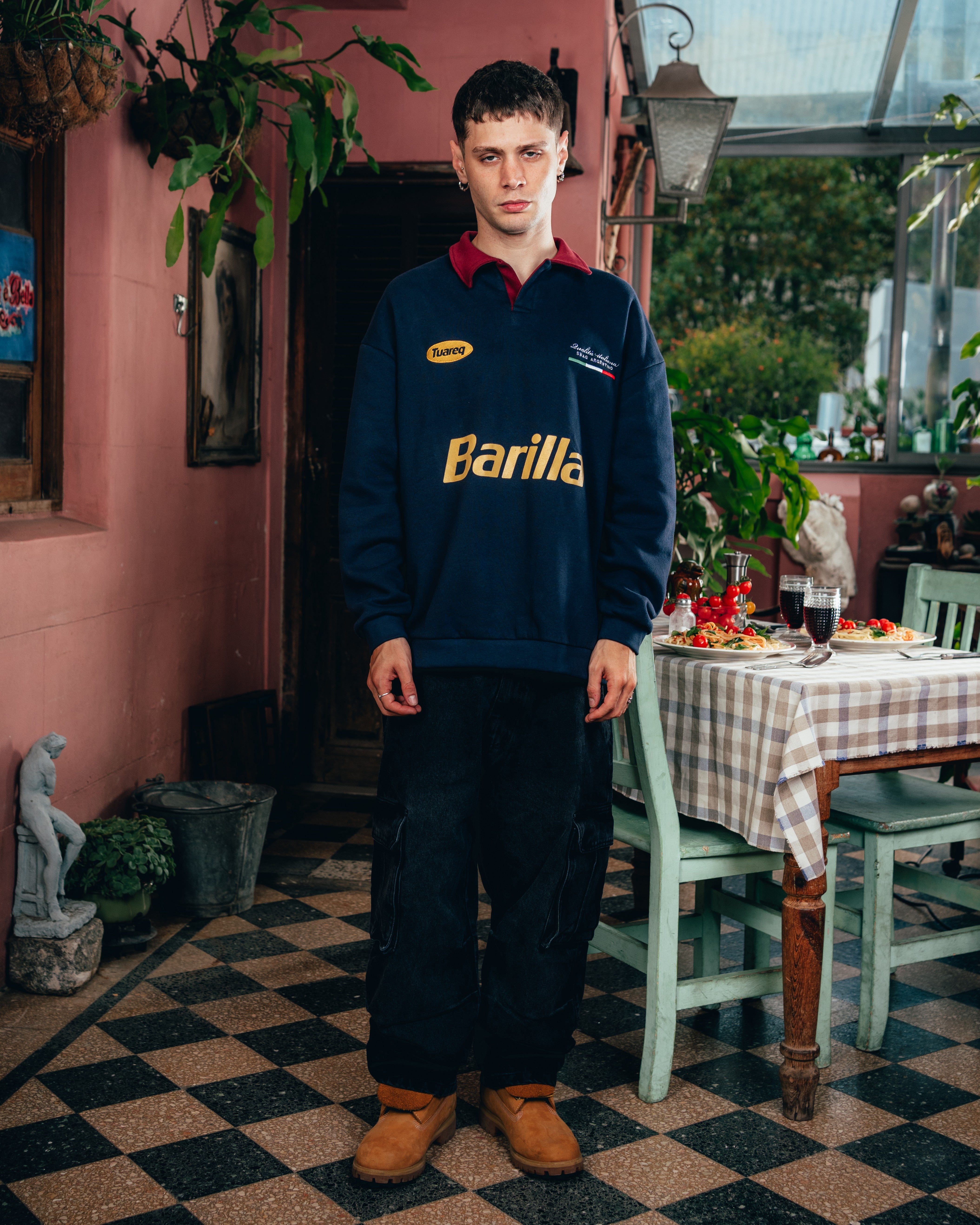 CREWNECK POLO [ BARILLA ] CLASSIC BLUE