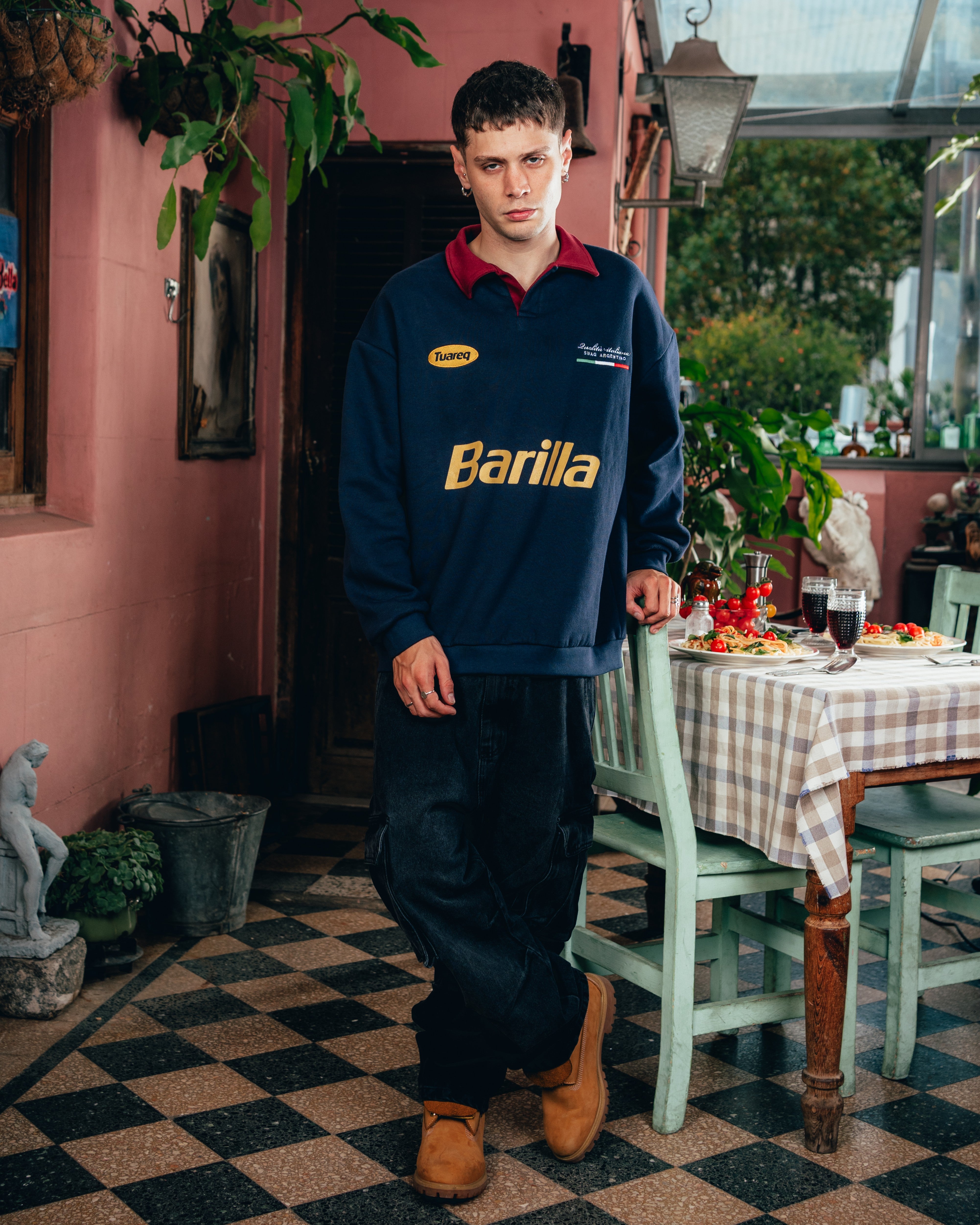 CREWNECK POLO [ BARILLA ] CLASSIC BLUE