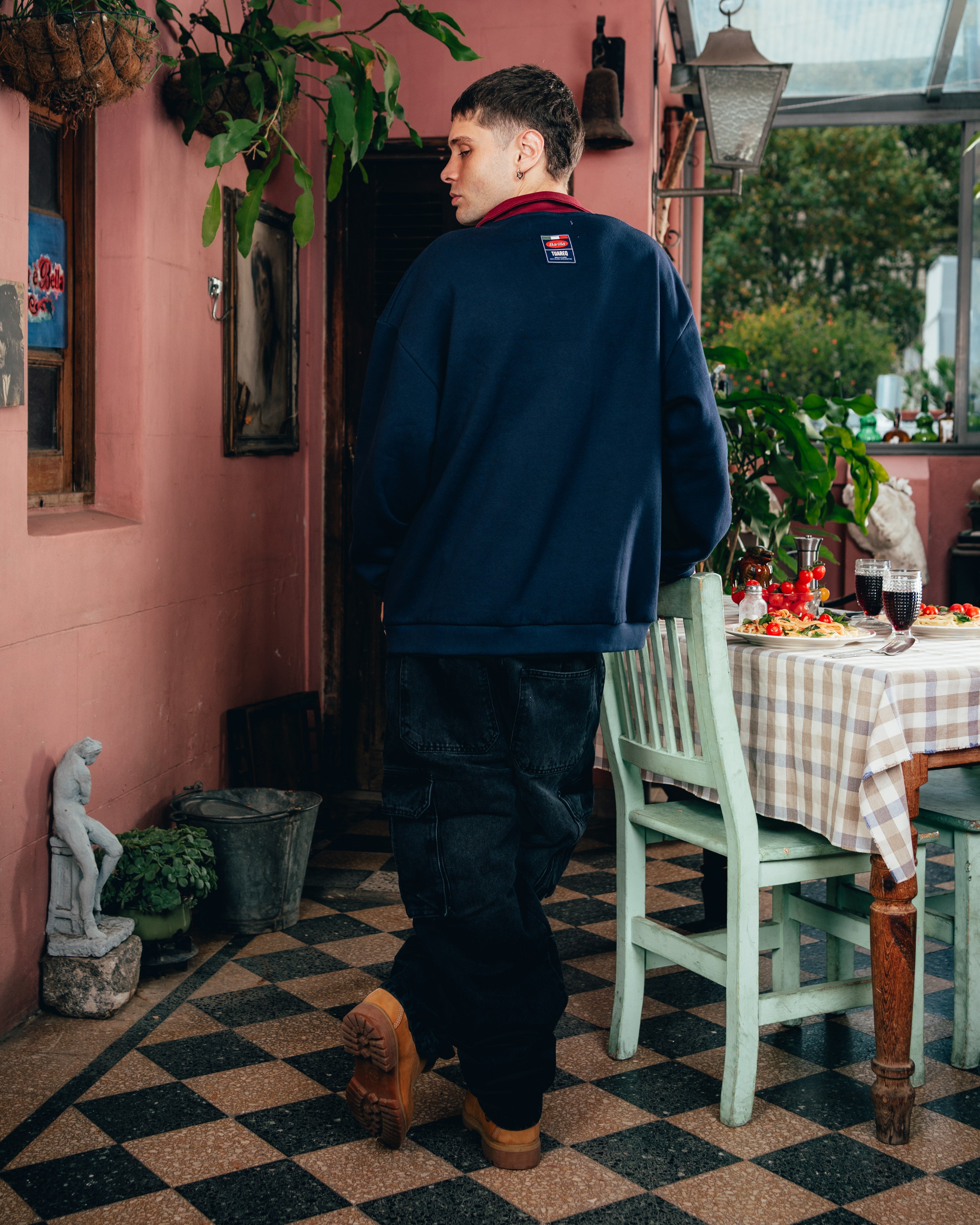 CREWNECK POLO [ BARILLA ] CLASSIC BLUE