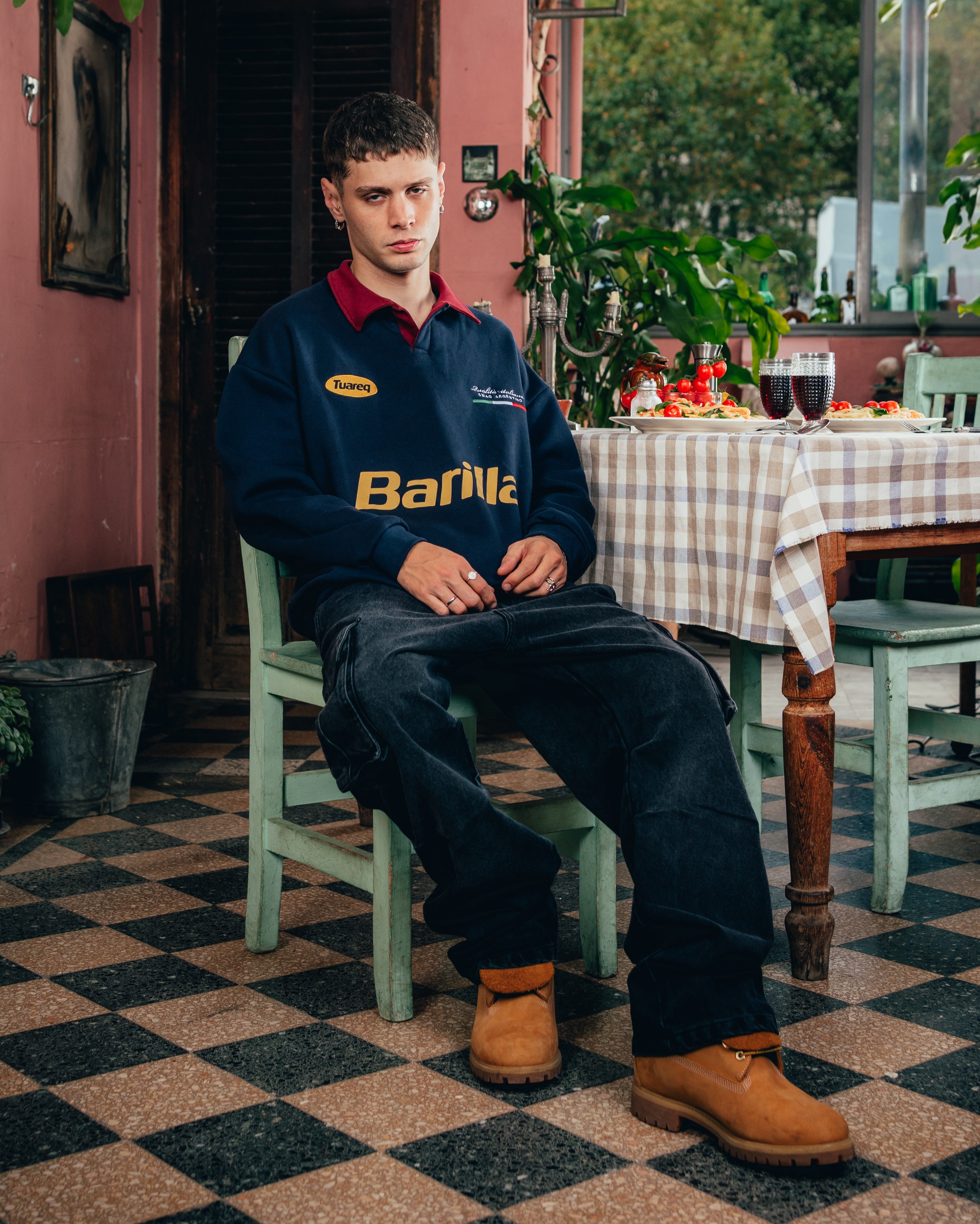 CREWNECK POLO [ BARILLA ] CLASSIC BLUE