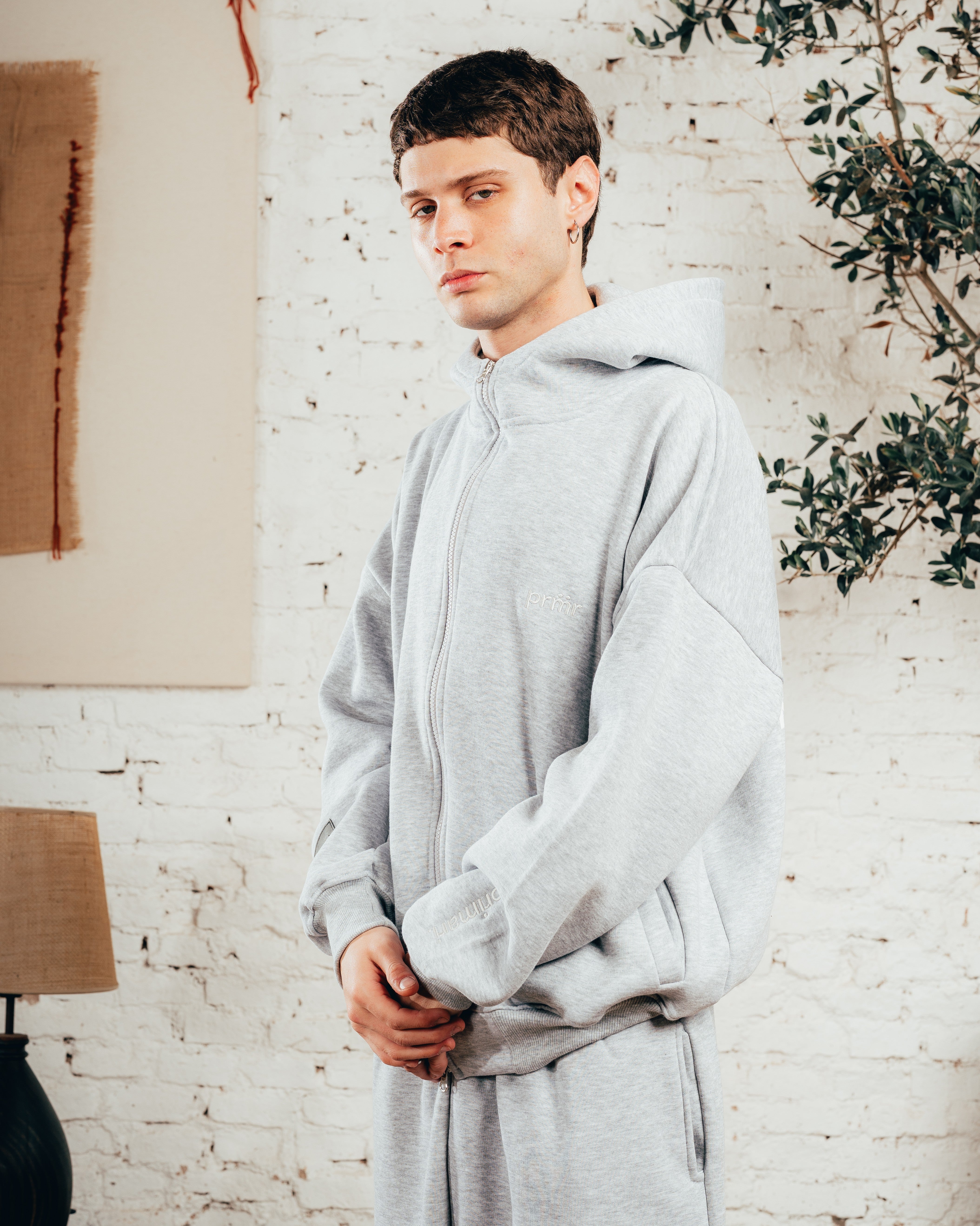CAMPERA DOBLE CIERRE [ PRIMARI ] MELANGE GREY