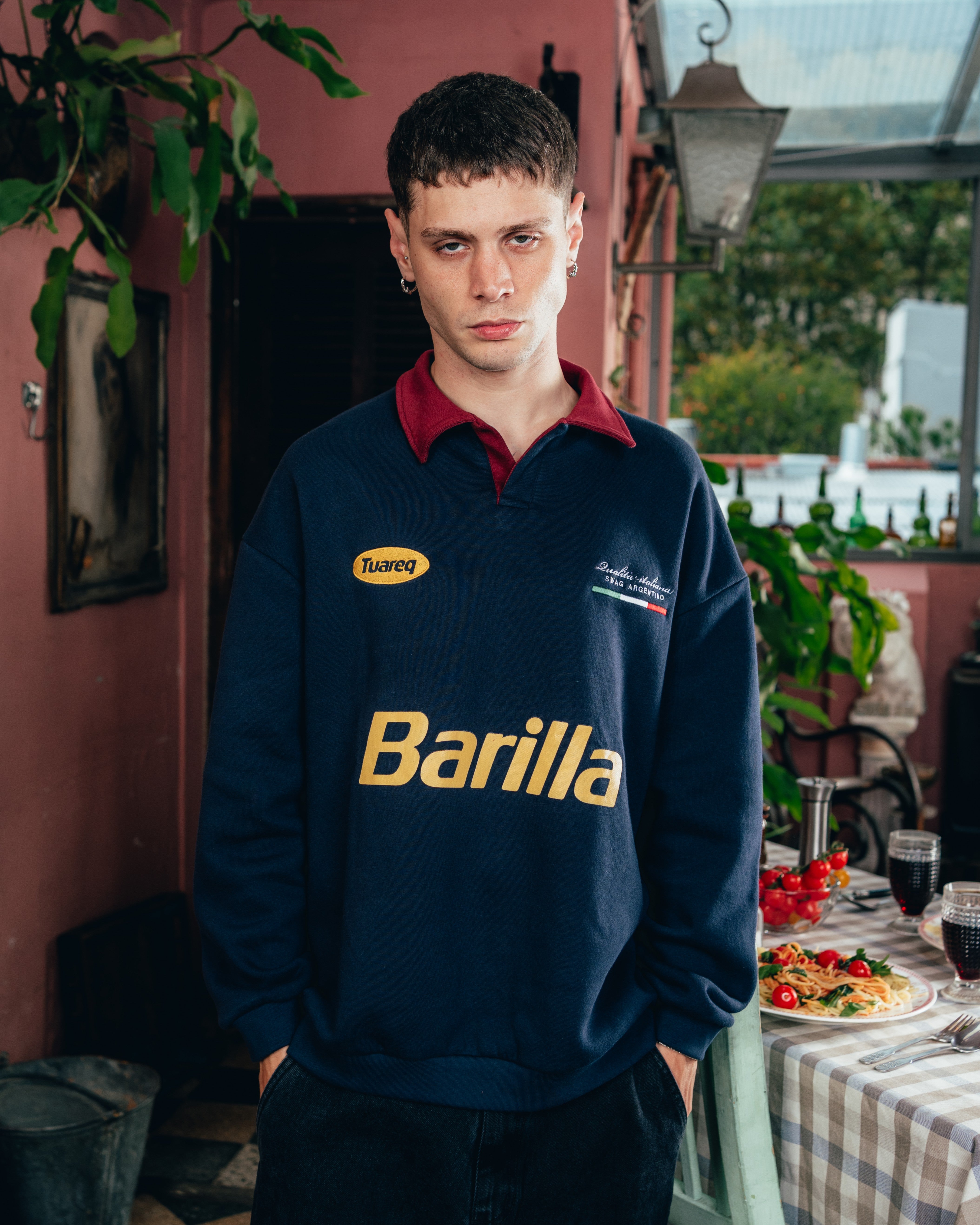 CREWNECK POLO [ BARILLA ] CLASSIC BLUE