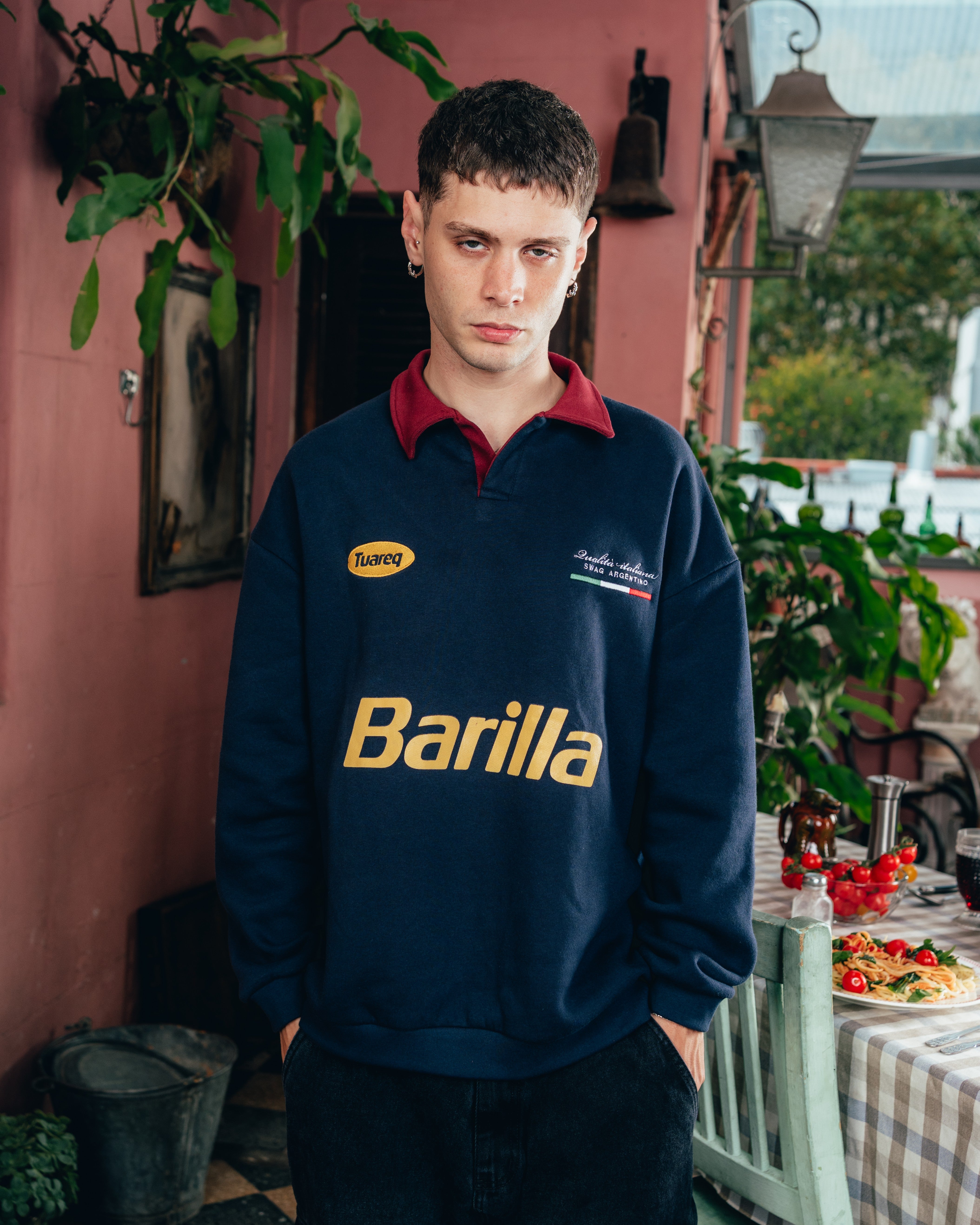 CREWNECK POLO [ BARILLA ] CLASSIC BLUE