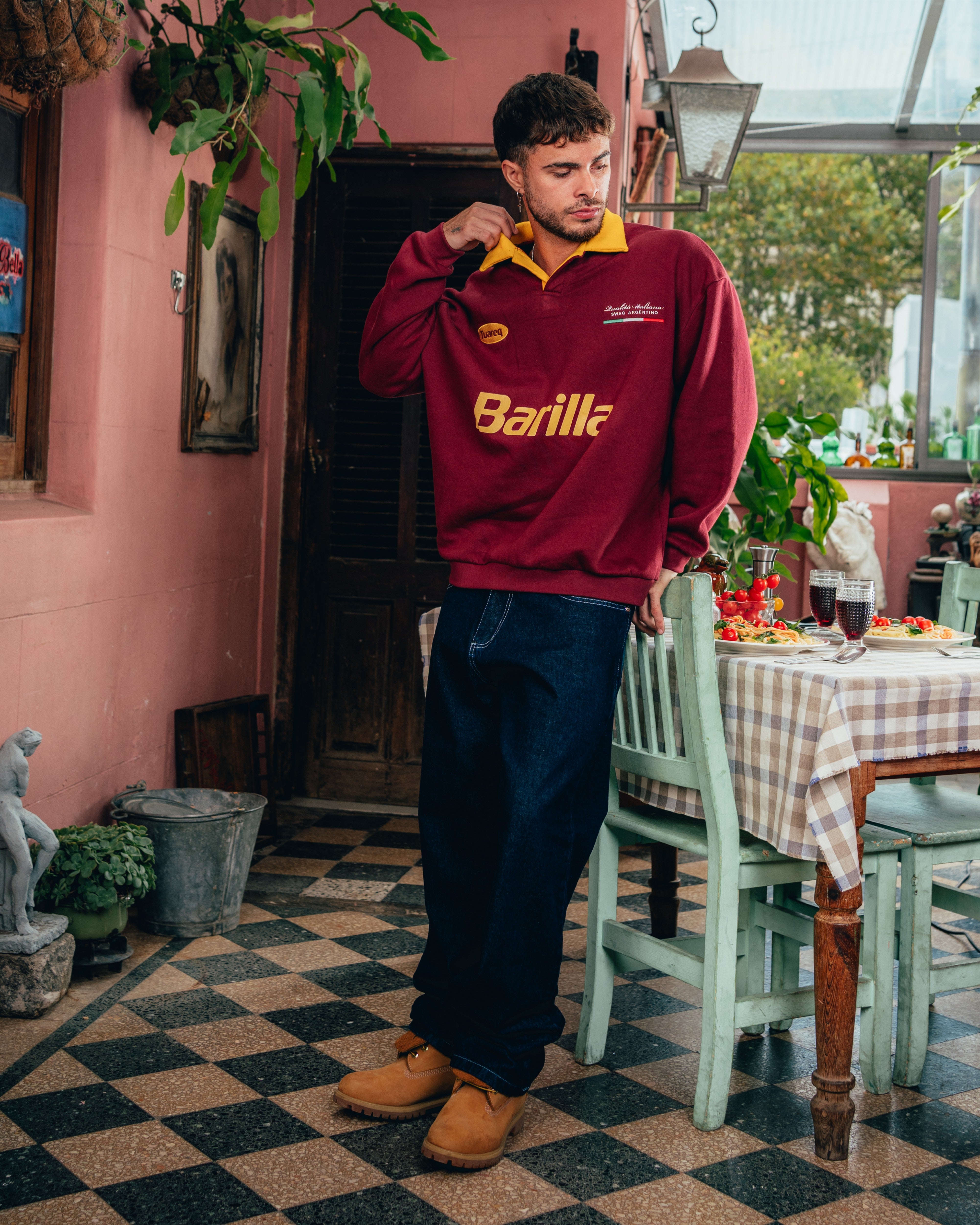 CREWNECK POLO [ BARILLA ] POMODORO