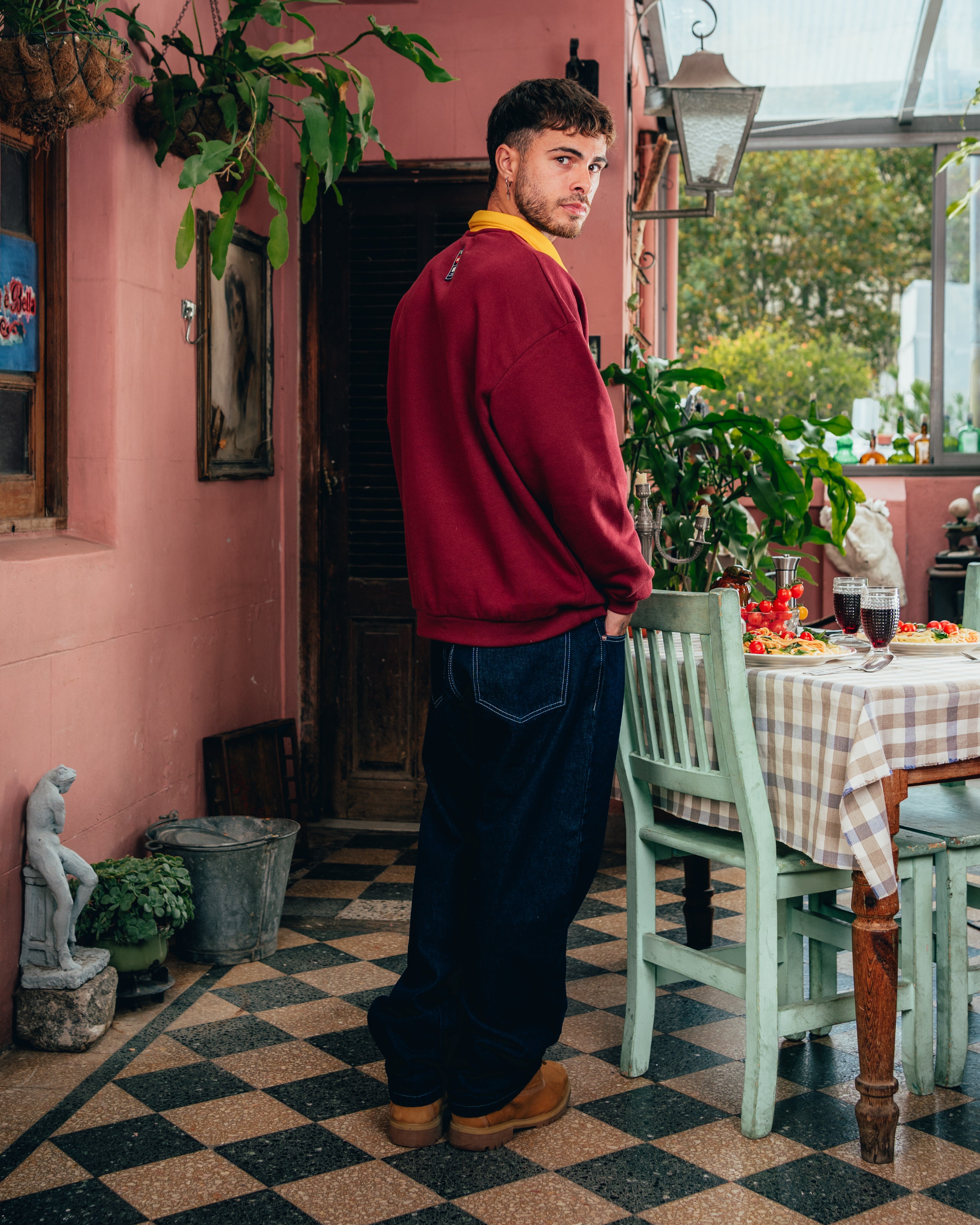 CREWNECK POLO [ BARILLA ] POMODORO