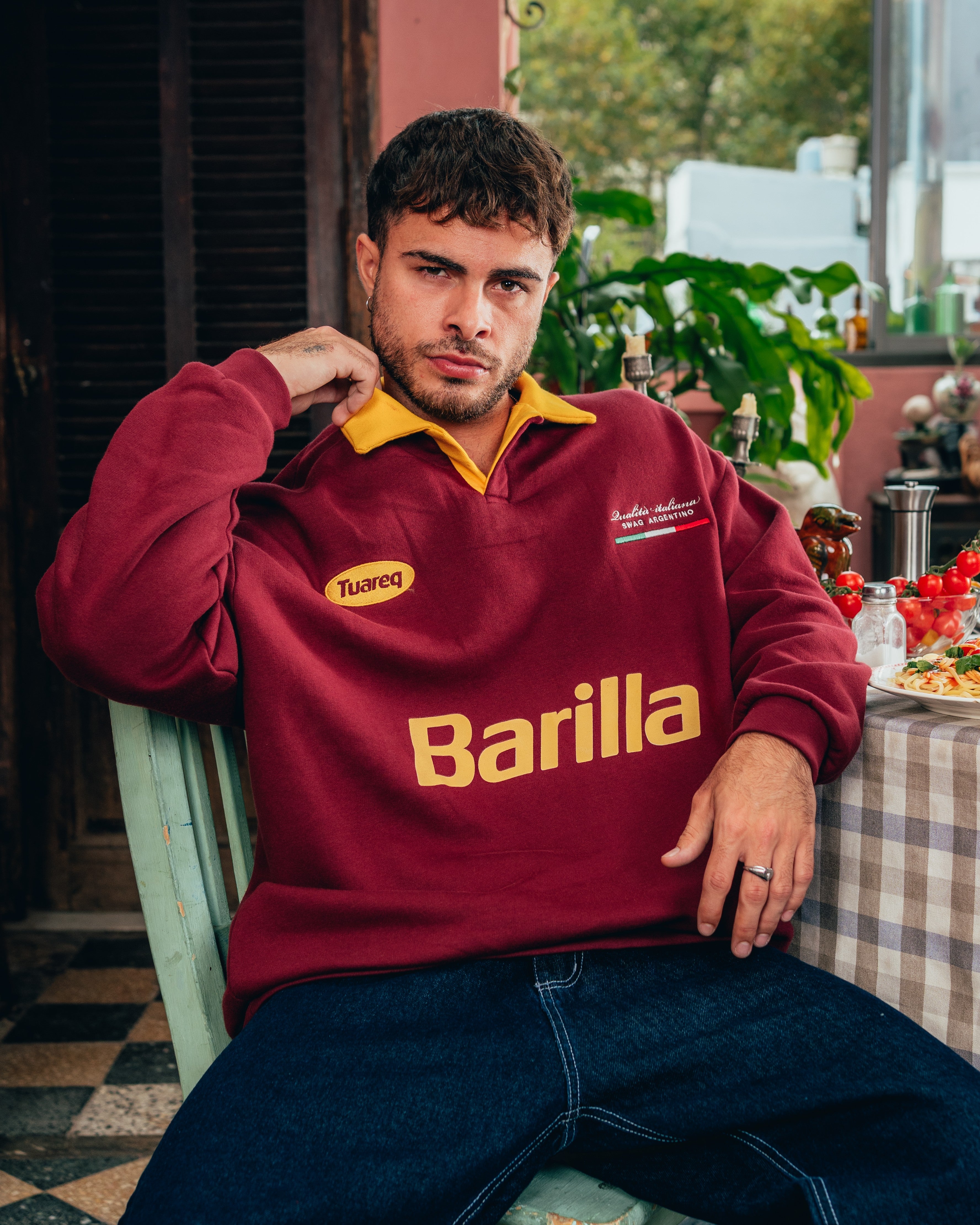 CREWNECK POLO [ BARILLA ] POMODORO