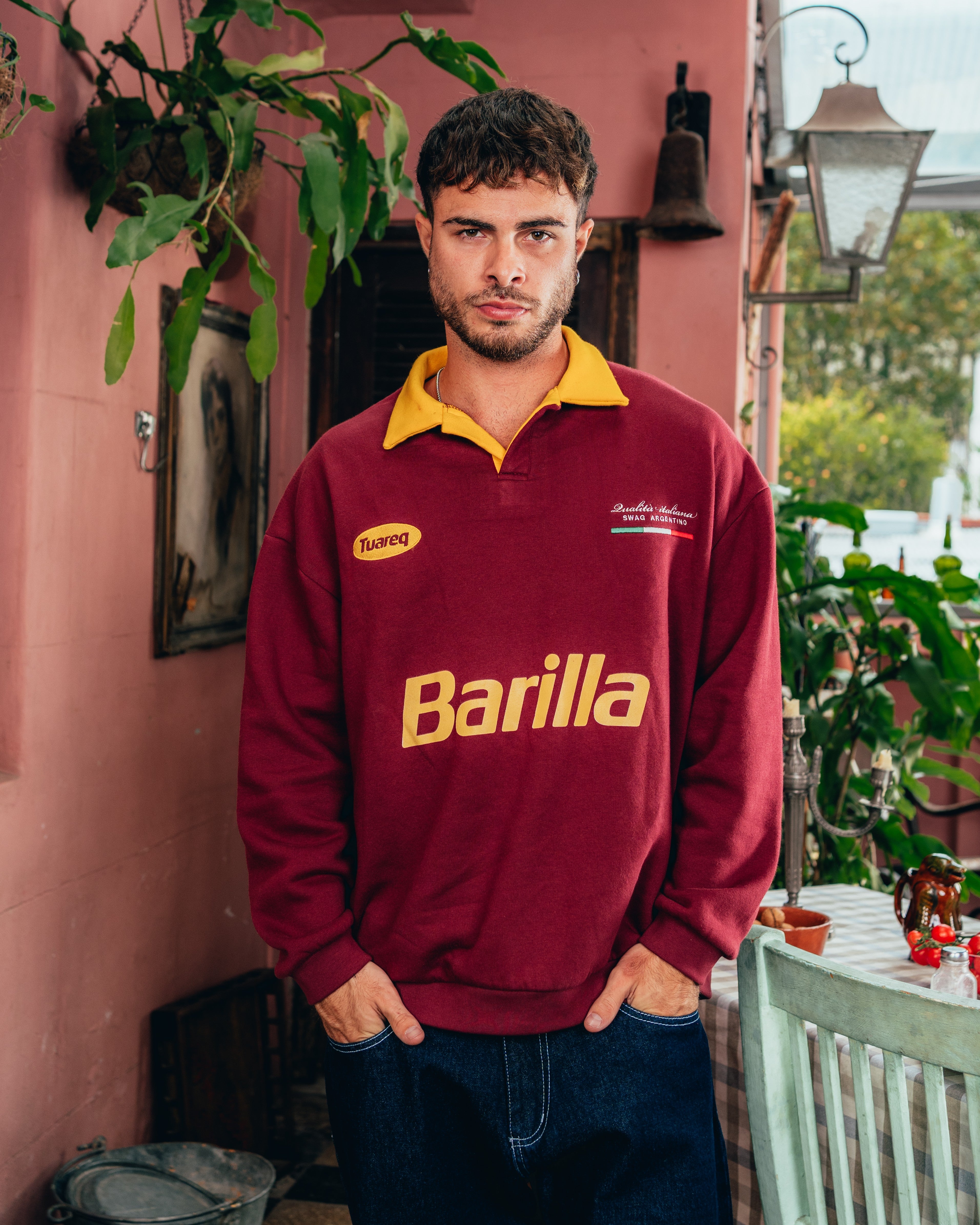 CREWNECK POLO [ BARILLA ] POMODORO