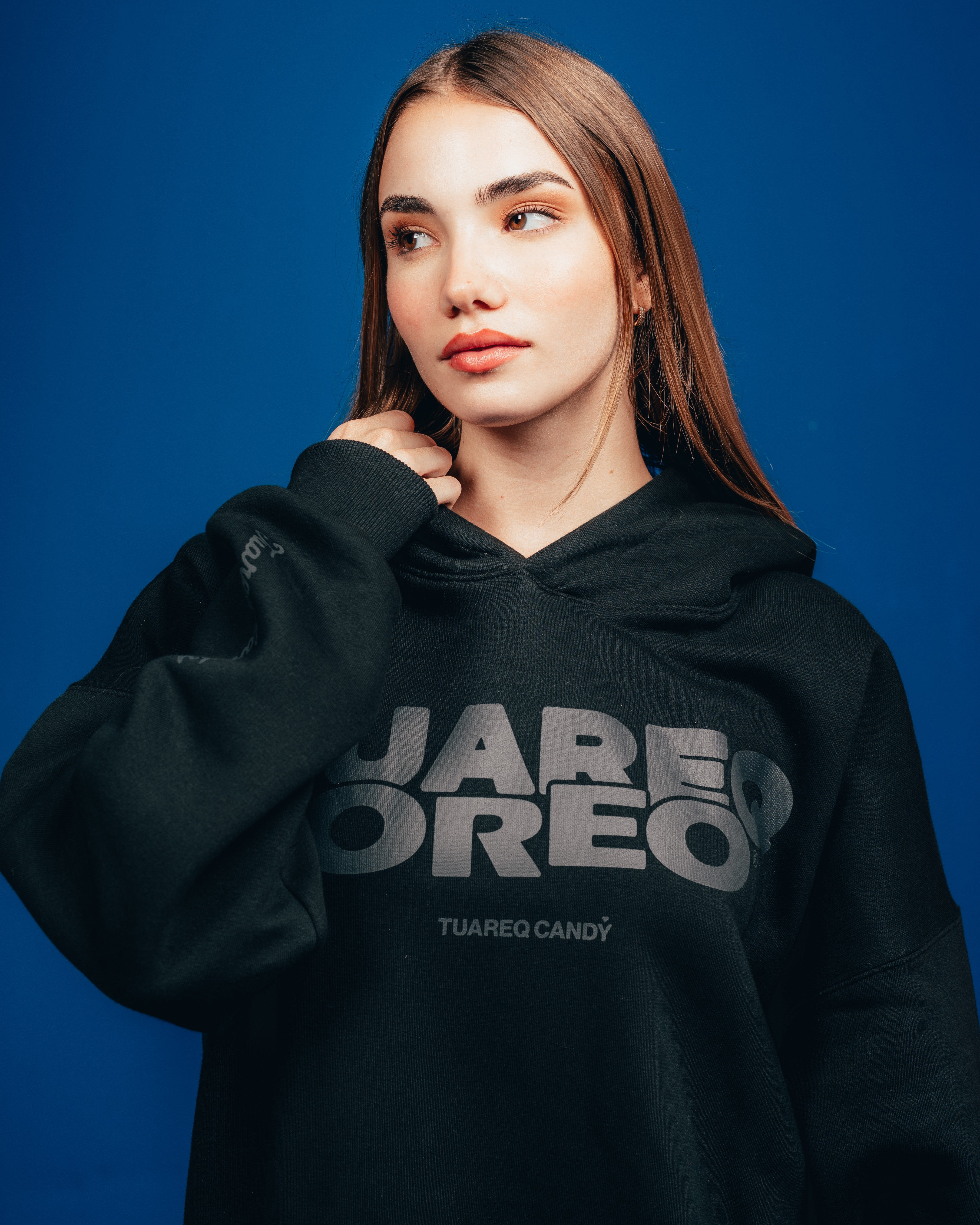 HOODIE PESADO CANDY [ OREO ] 2BLE BLACK
