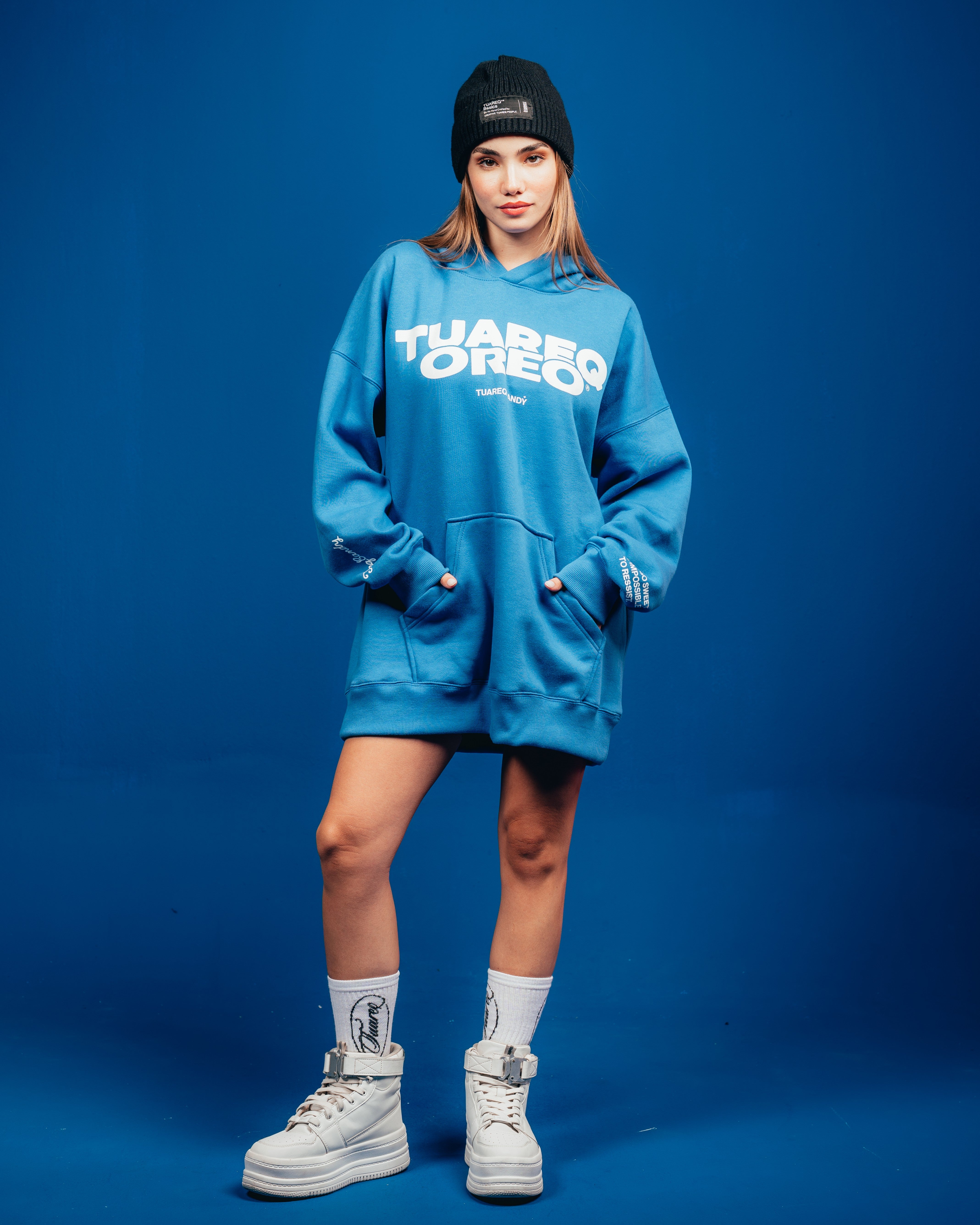 HOODIE PESADO CANDY [ OREO ] CLASSIC BLUE