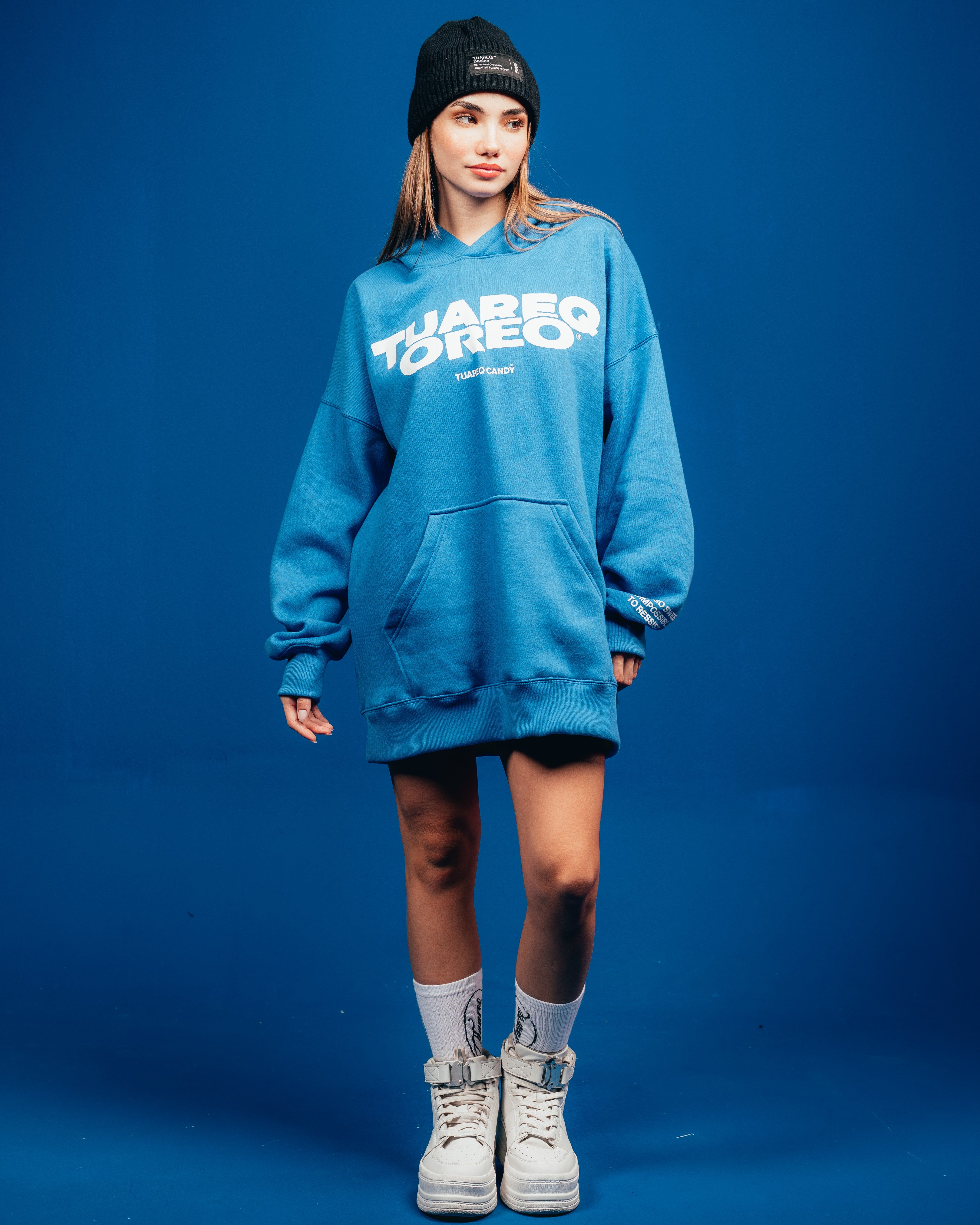 HOODIE PESADO CANDY [ OREO ] CLASSIC BLUE