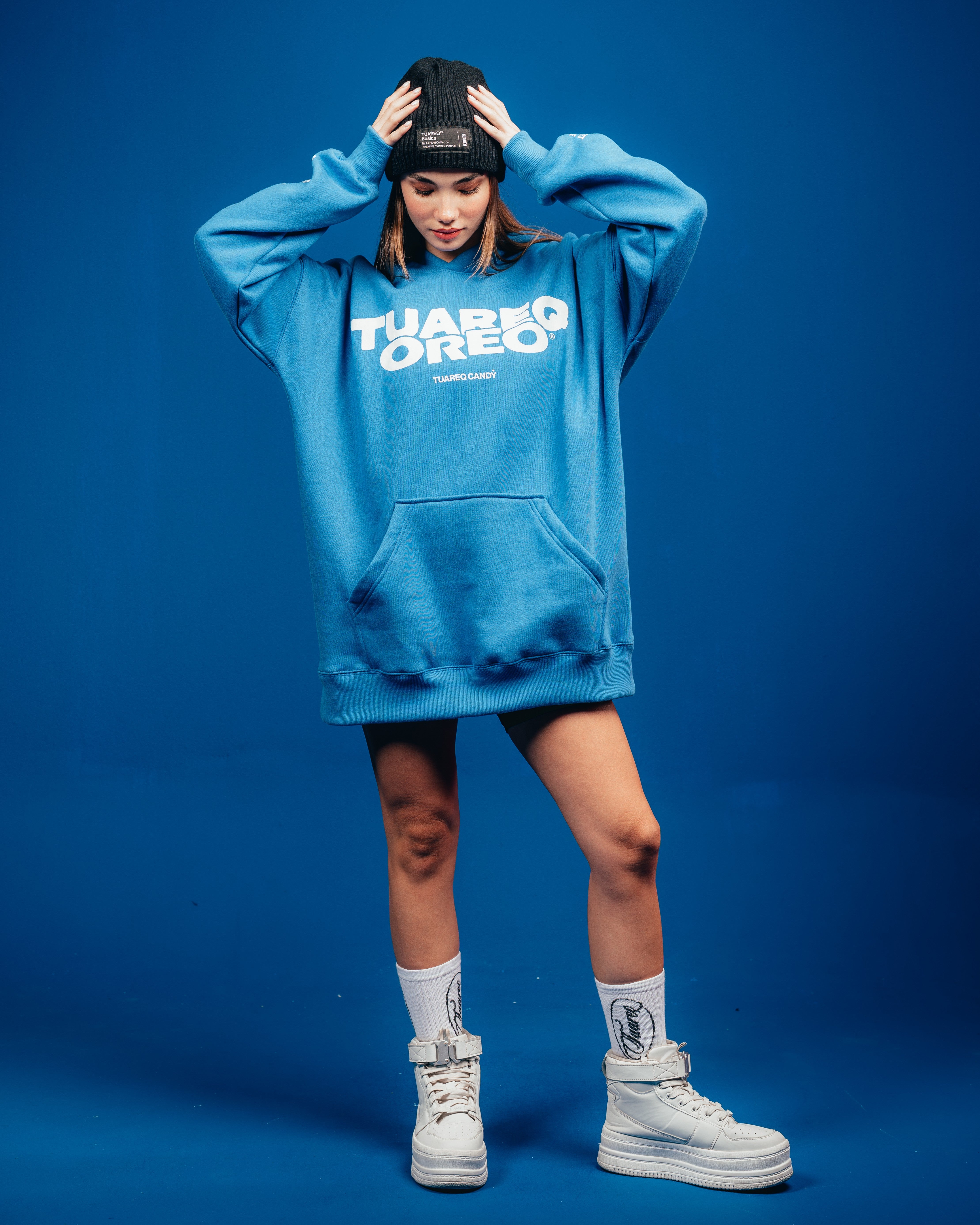 HOODIE PESADO CANDY [ OREO ] CLASSIC BLUE