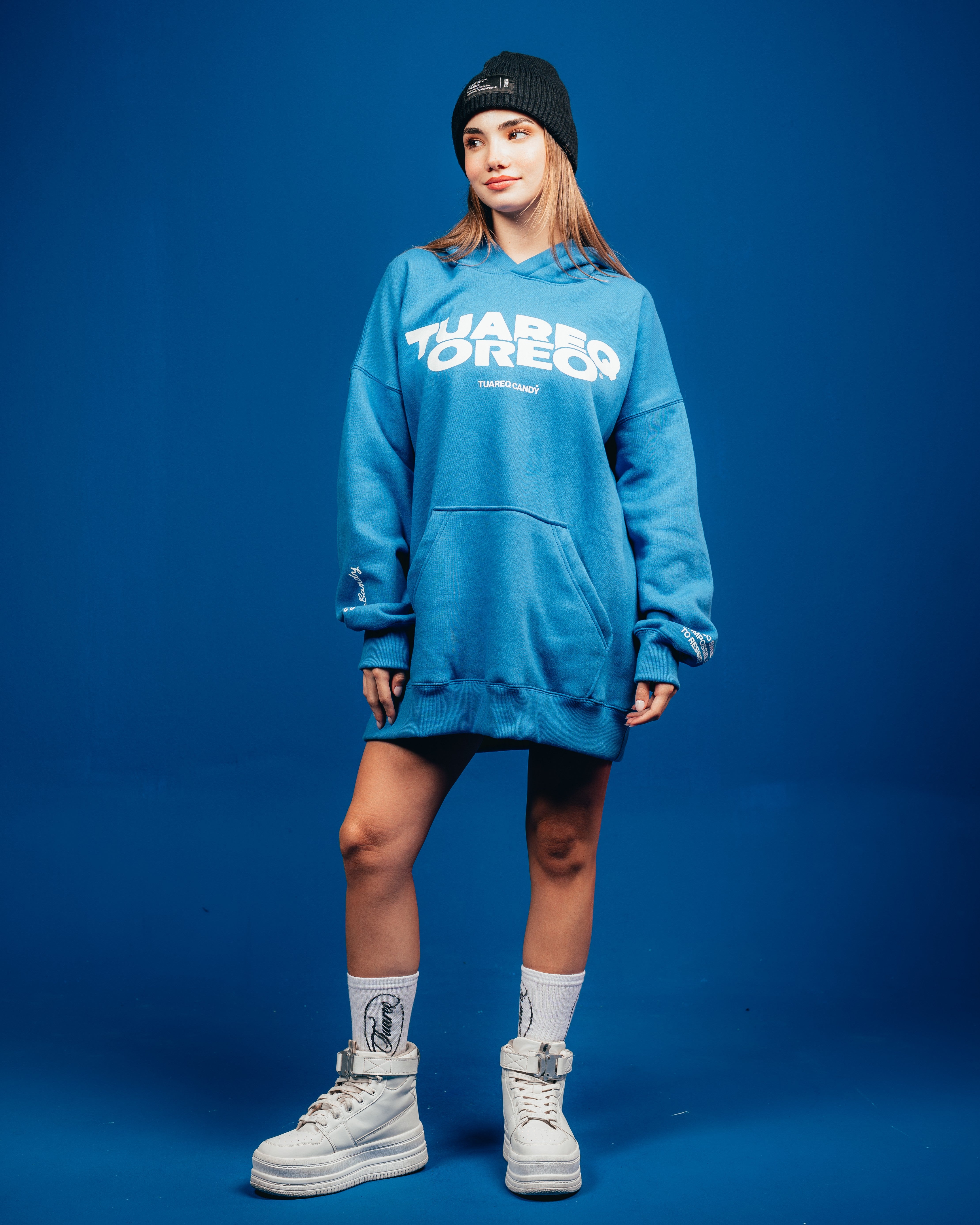 HOODIE PESADO CANDY [ OREO ] CLASSIC BLUE
