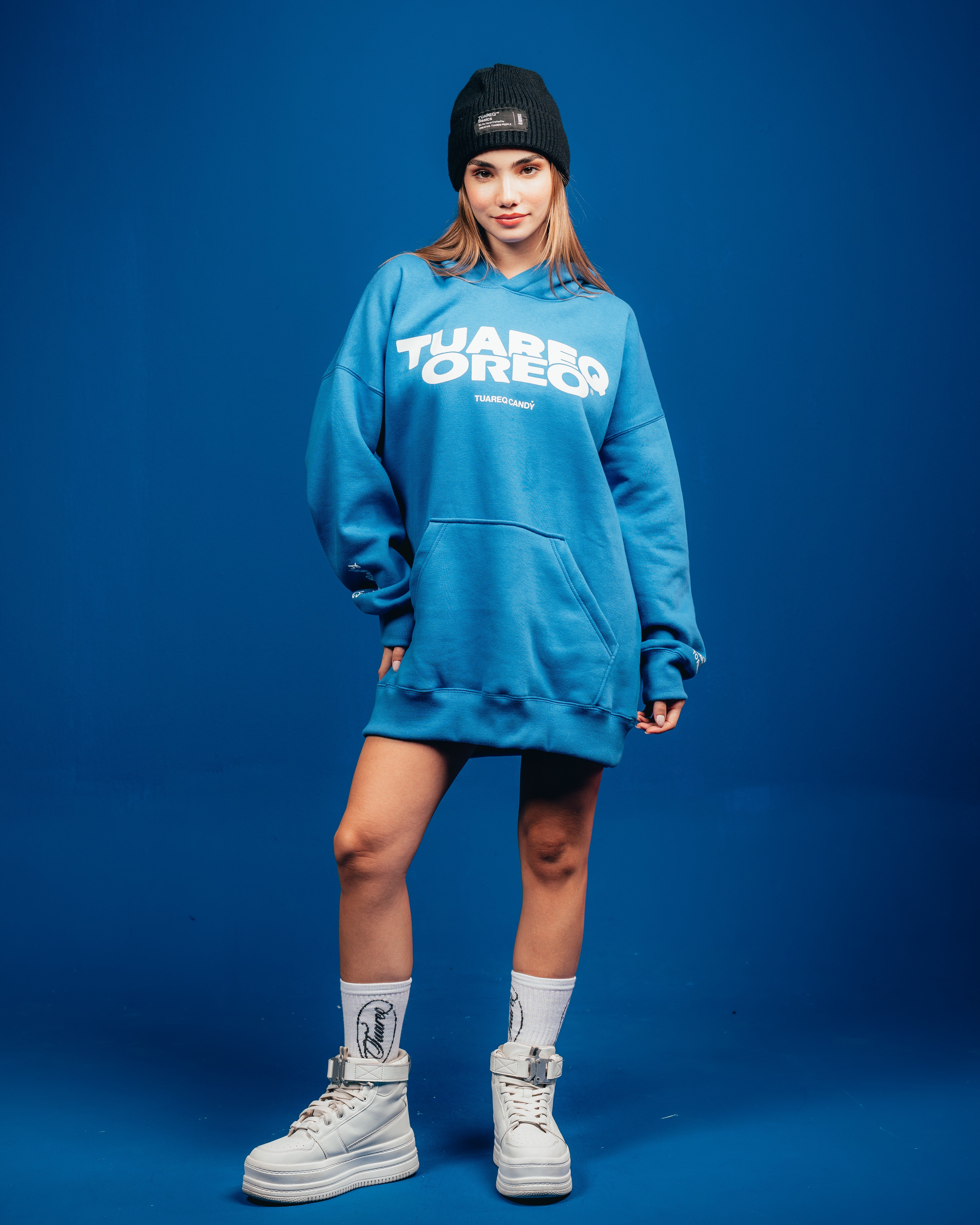 HOODIE PESADO CANDY [ OREO ] CLASSIC BLUE