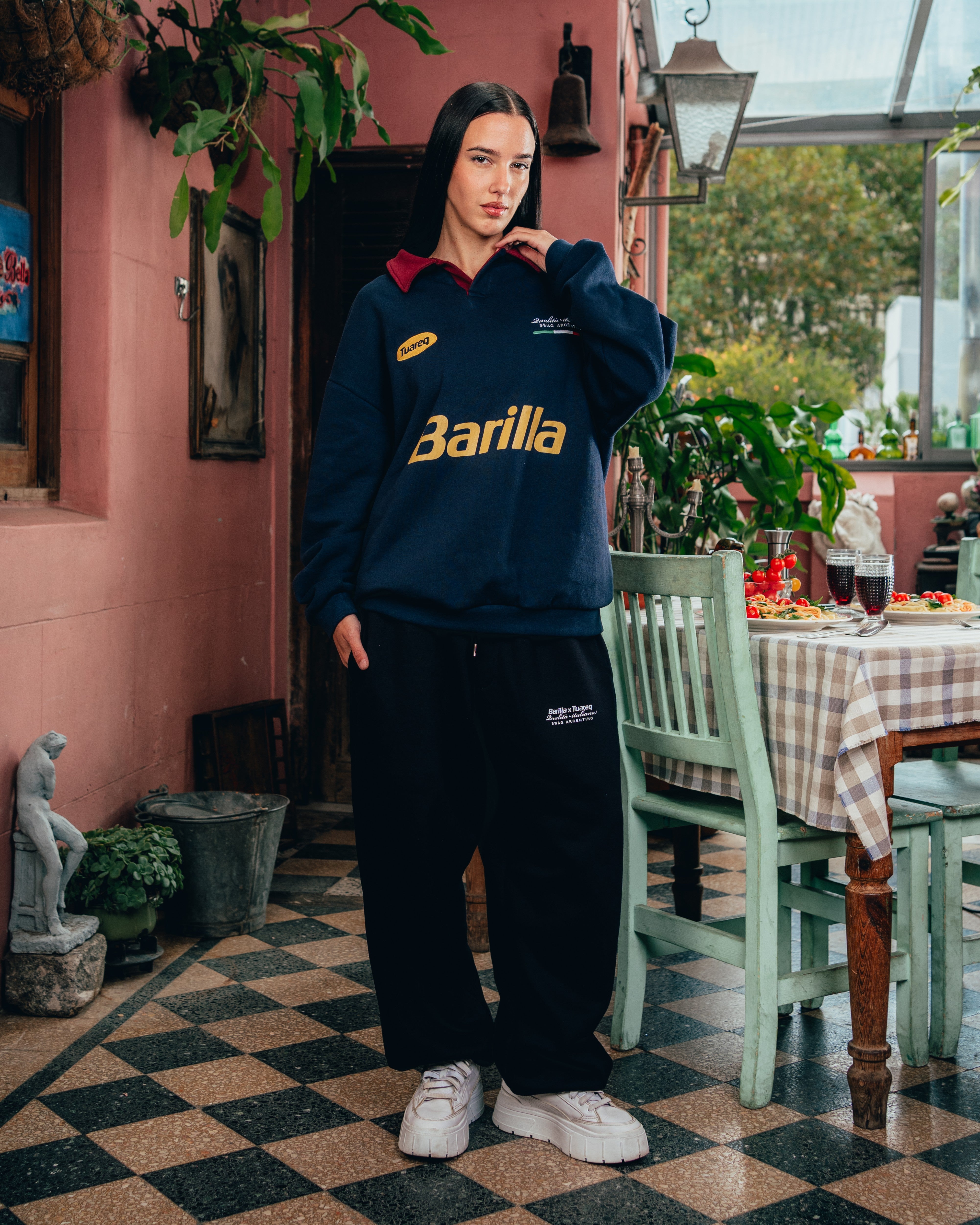 JOGGER FRIZADO [ BARILLA ] BLACK