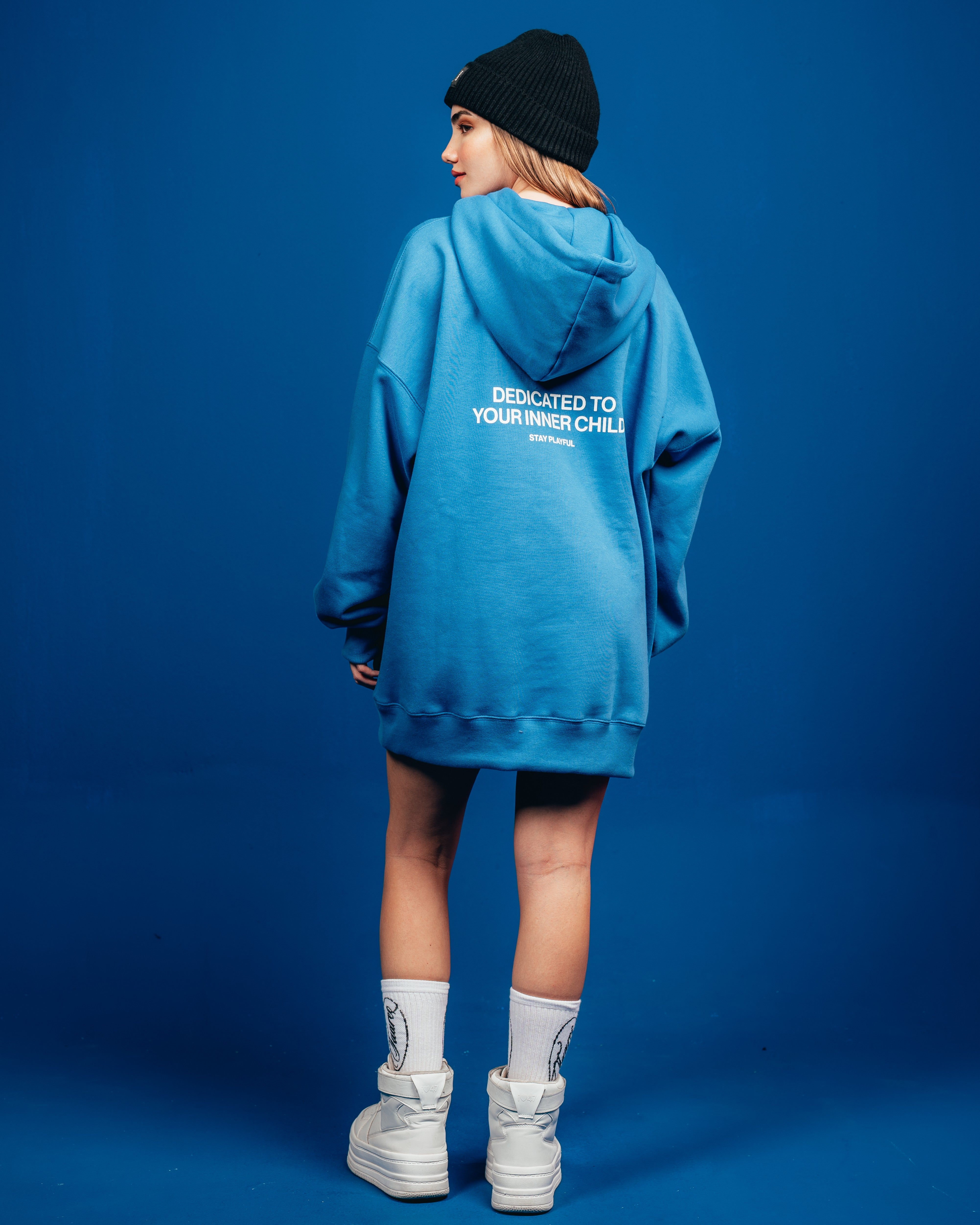 HOODIE PESADO CANDY [ OREO ] CLASSIC BLUE