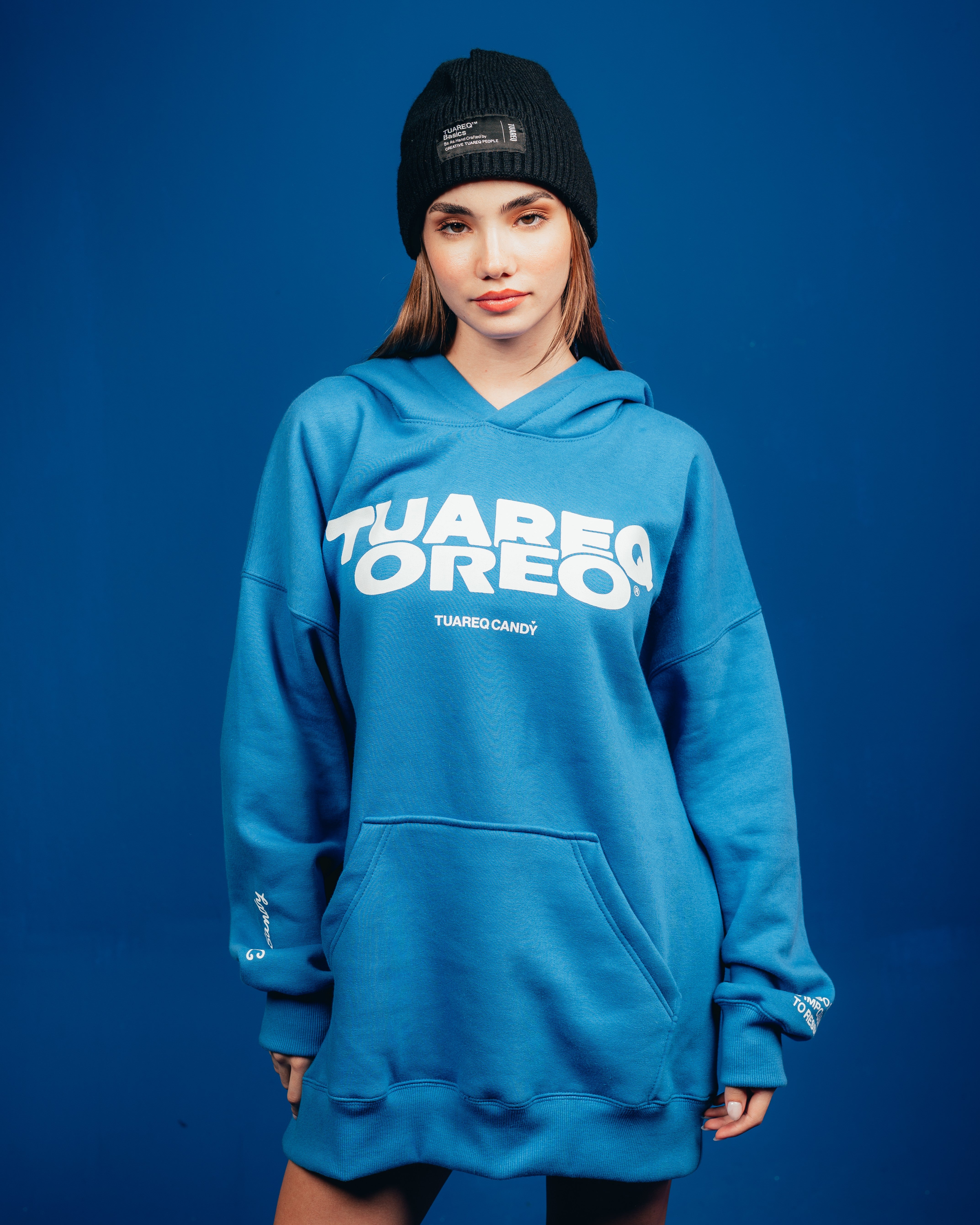 HOODIE PESADO CANDY [ OREO ] CLASSIC BLUE
