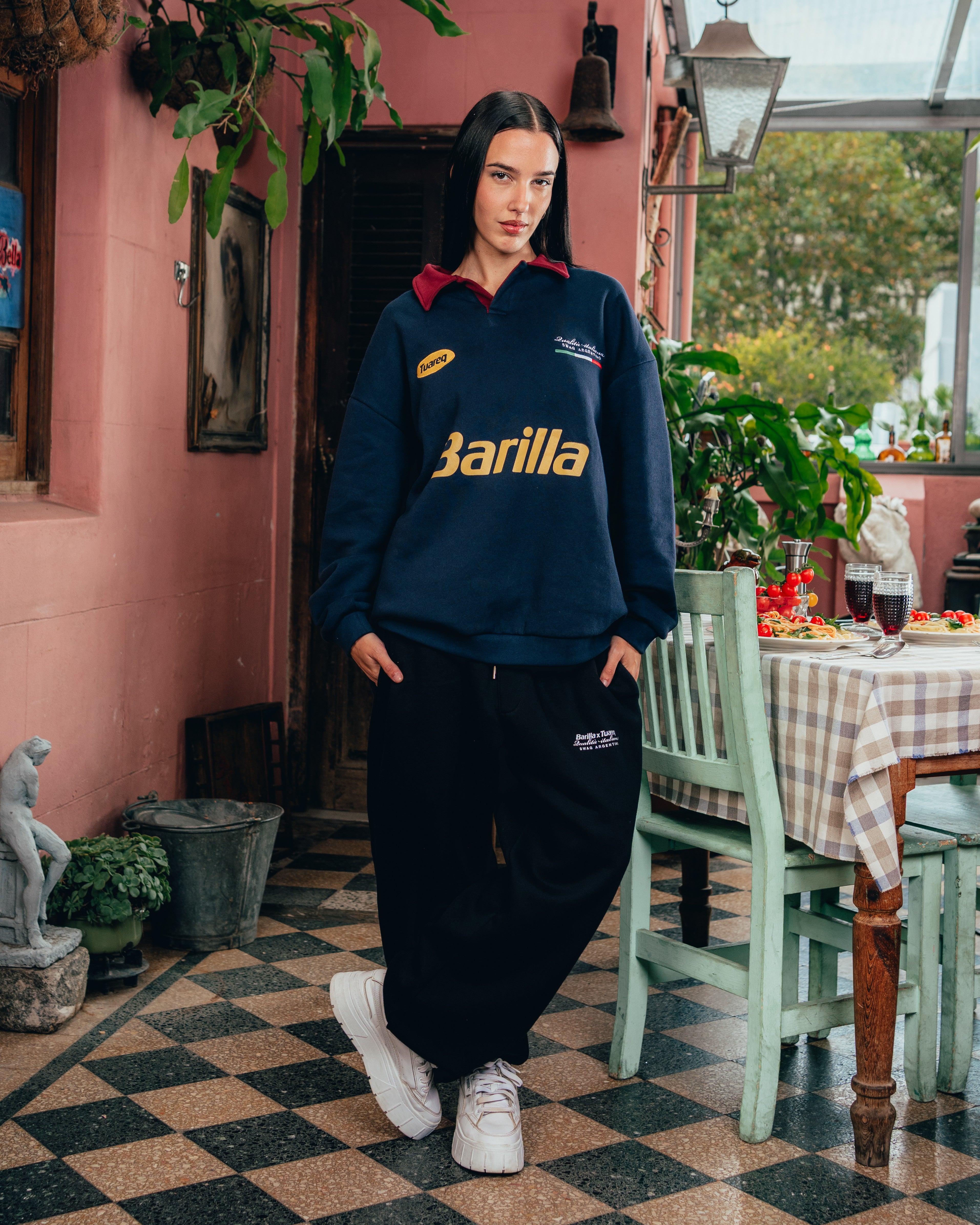 JOGGER FRIZADO [ BARILLA ] BLACK