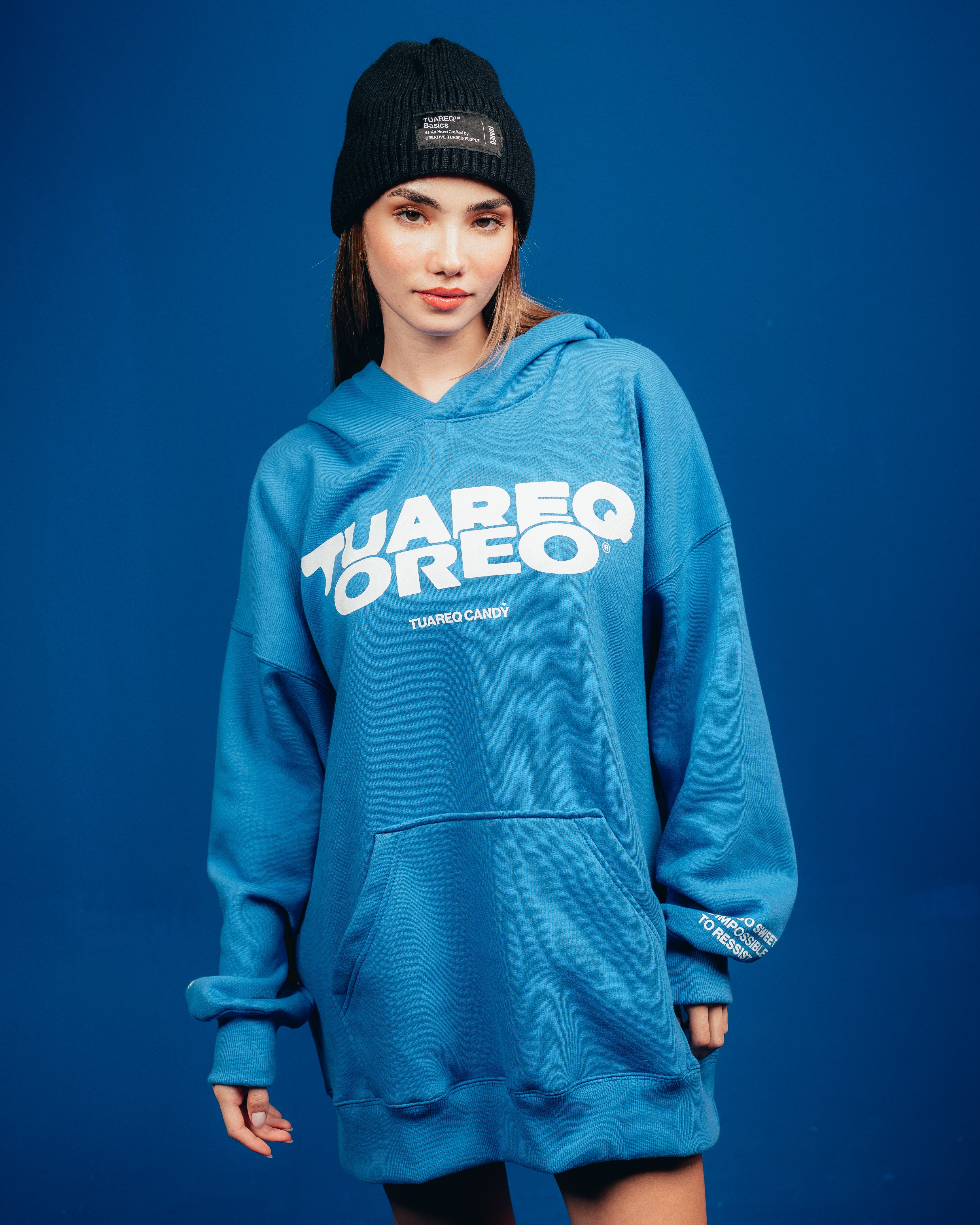 HOODIE PESADO CANDY [ OREO ] CLASSIC BLUE