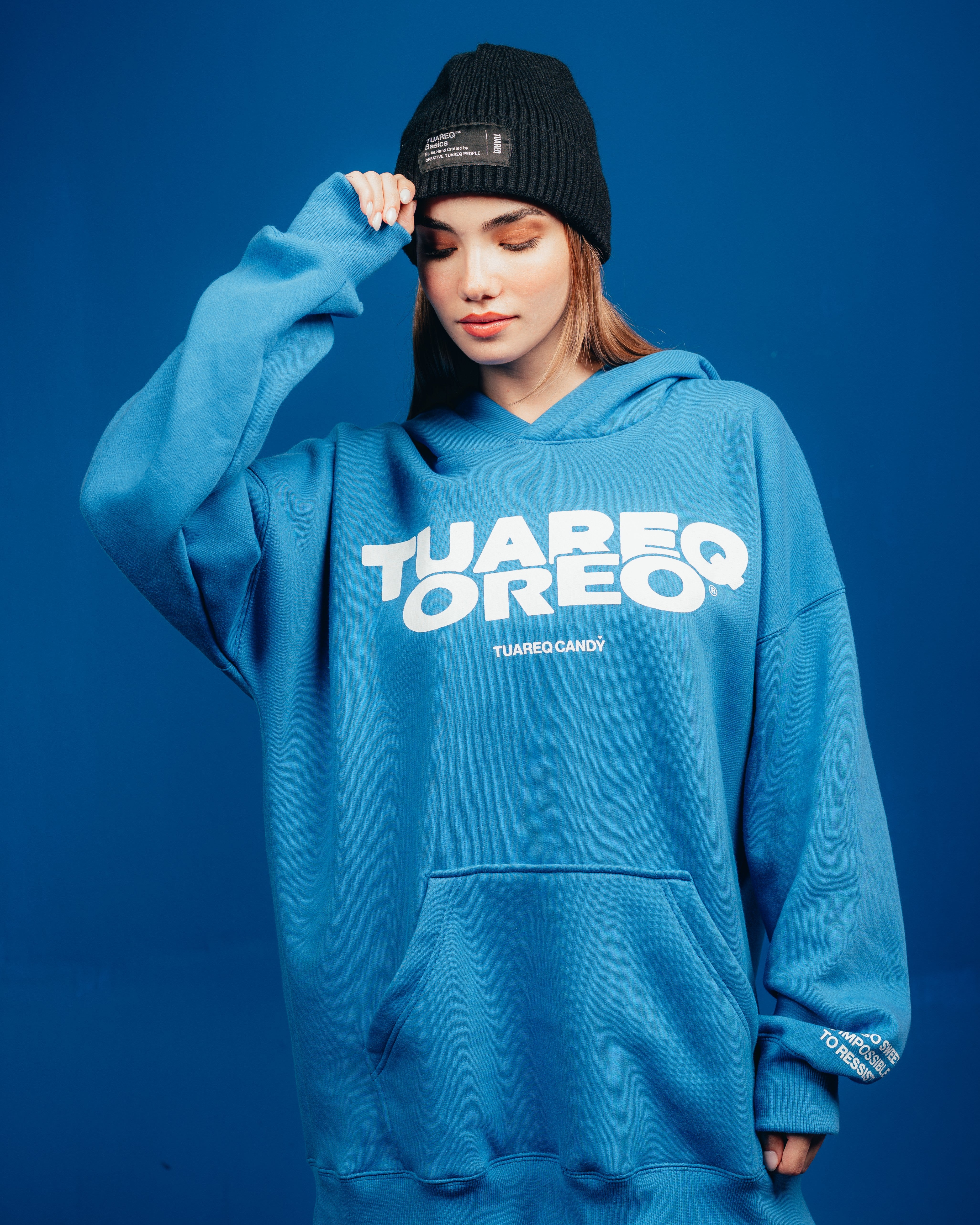 HOODIE PESADO CANDY [ OREO ] CLASSIC BLUE