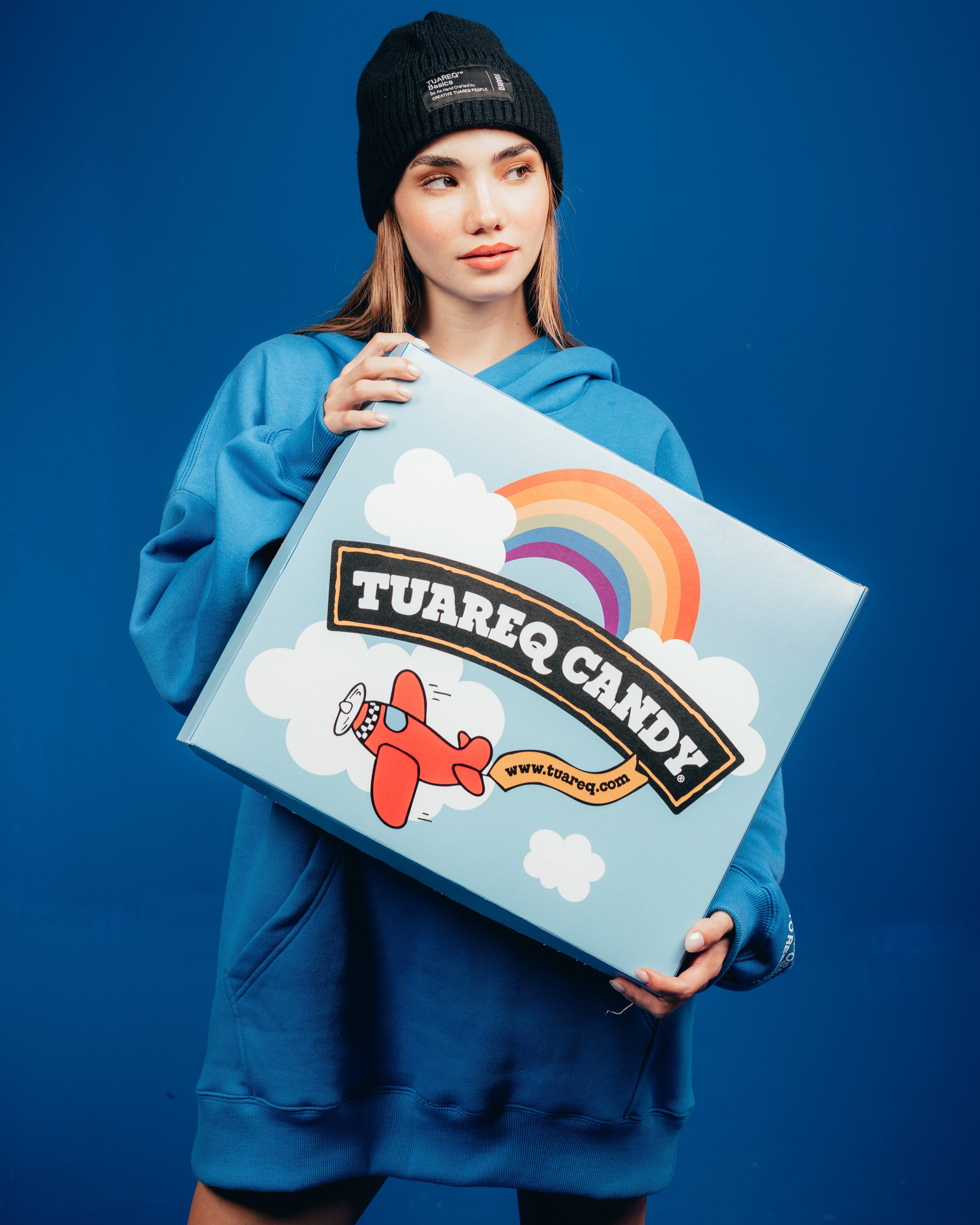 HOODIE PESADO CANDY [ OREO ] CLASSIC BLUE
