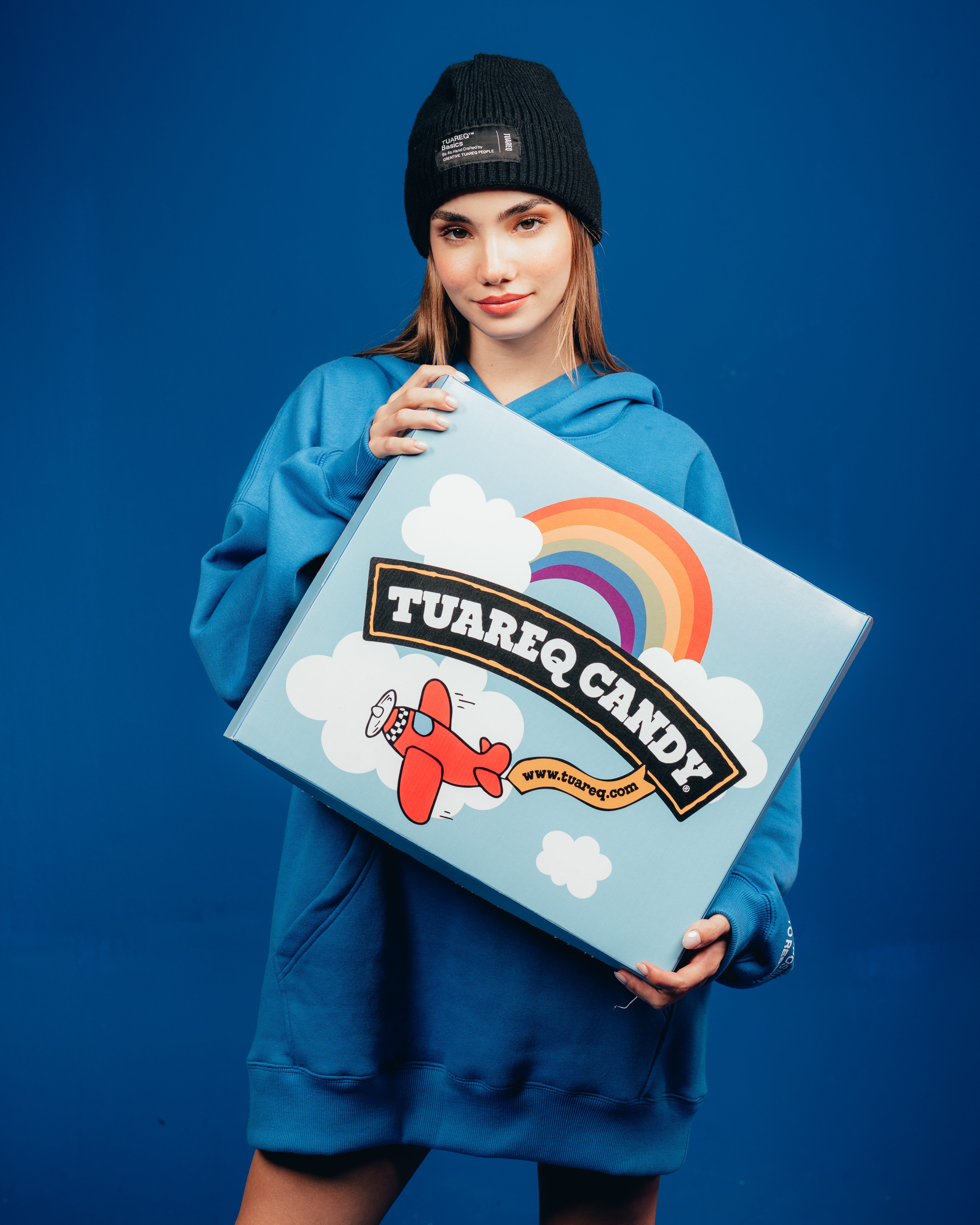HOODIE PESADO CANDY [ OREO ] CLASSIC BLUE