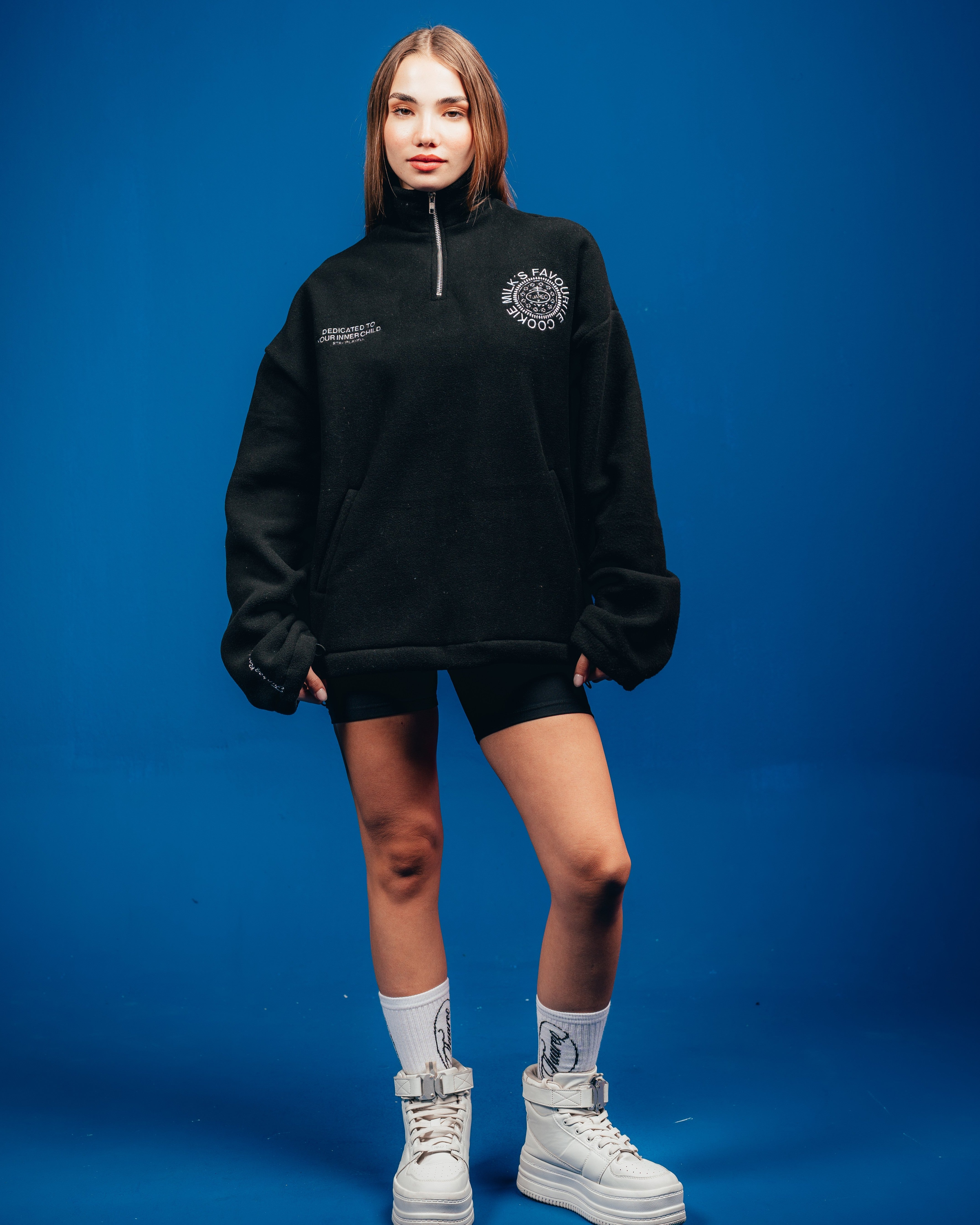 POLO CREWNECK CANDY [ OREO ] SIMPLE BLACK