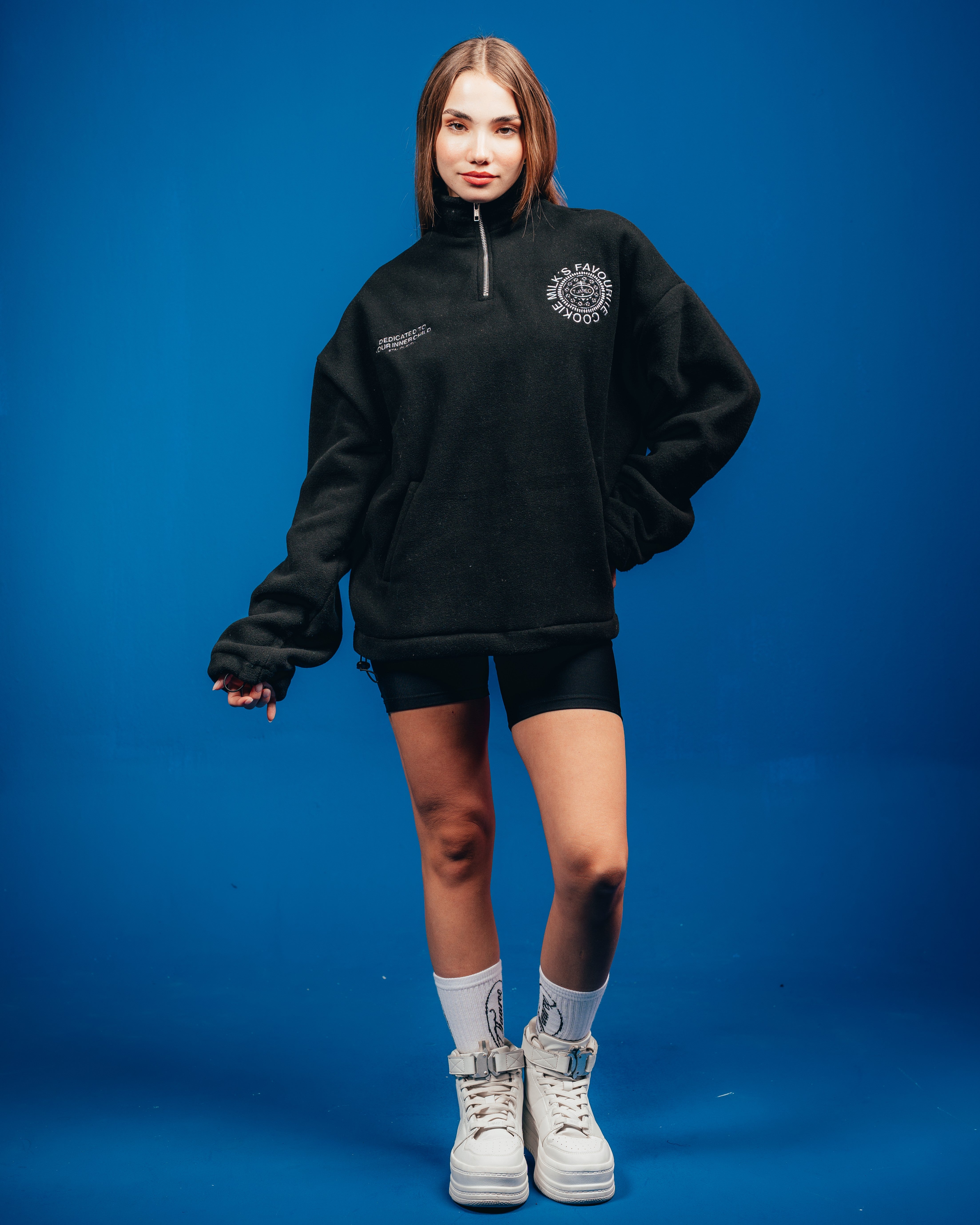 POLO CREWNECK CANDY [ OREO ] SIMPLE BLACK