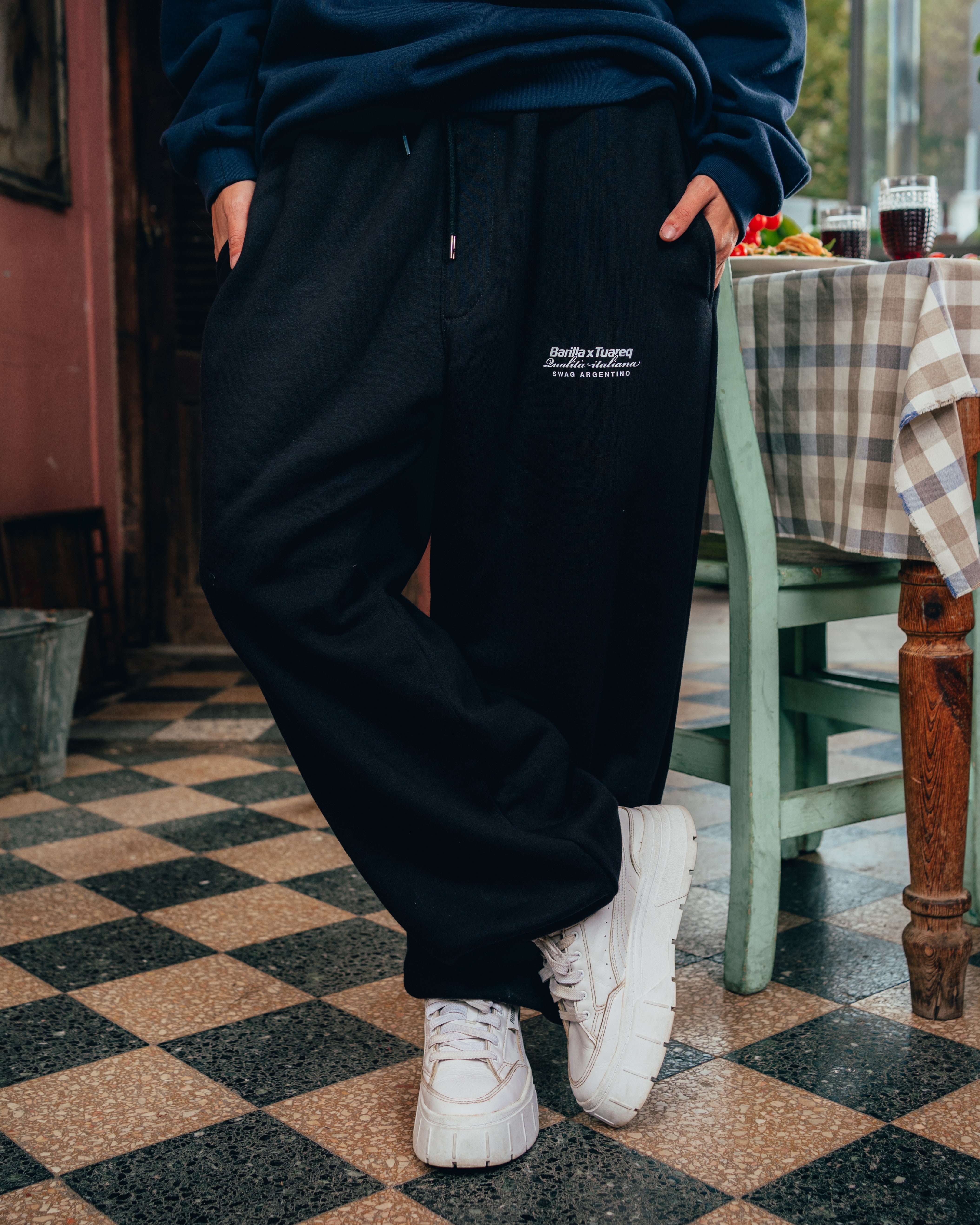 JOGGER FRIZADO [ BARILLA ] BLACK