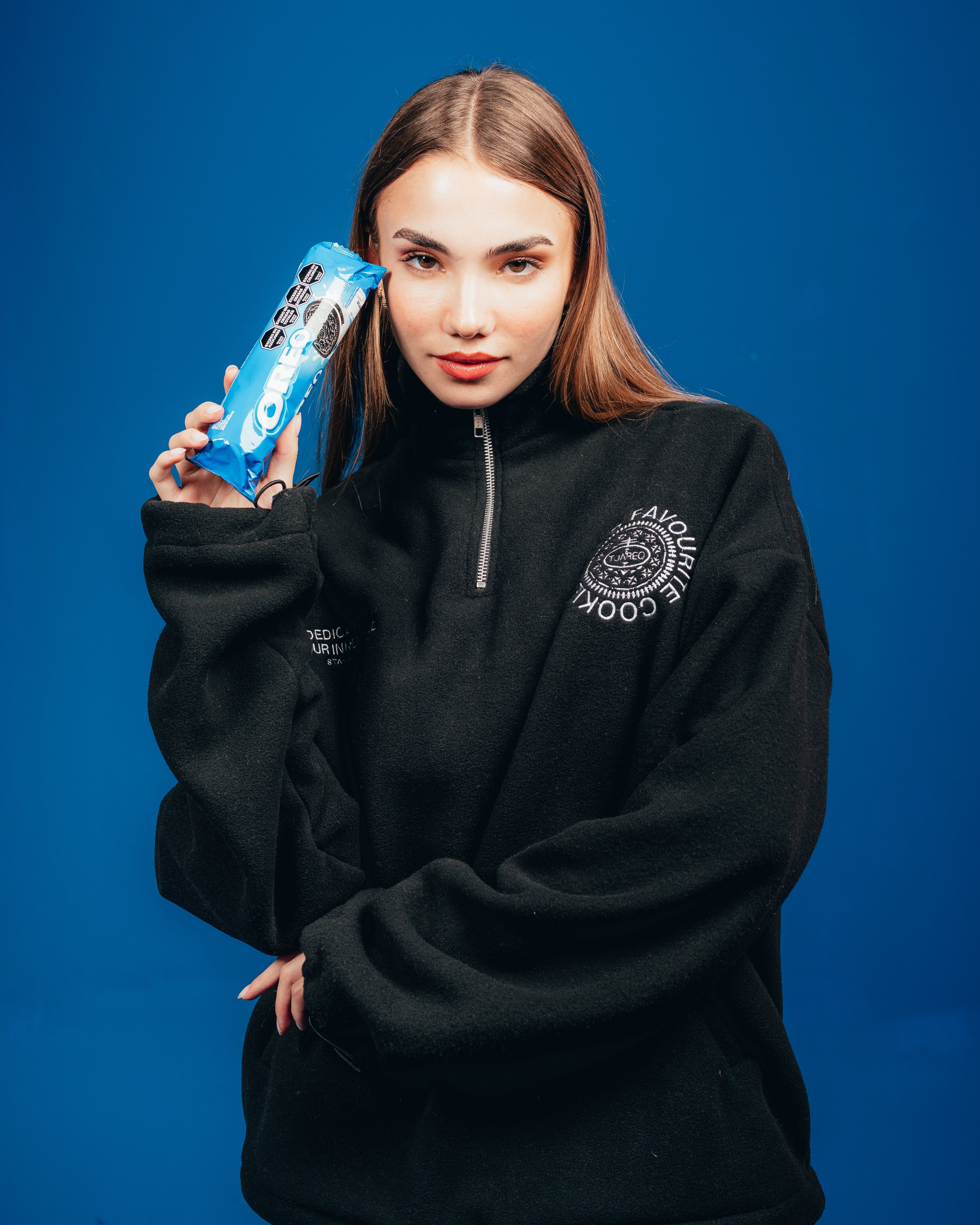 POLO CREWNECK CANDY [ OREO ] SIMPLE BLACK