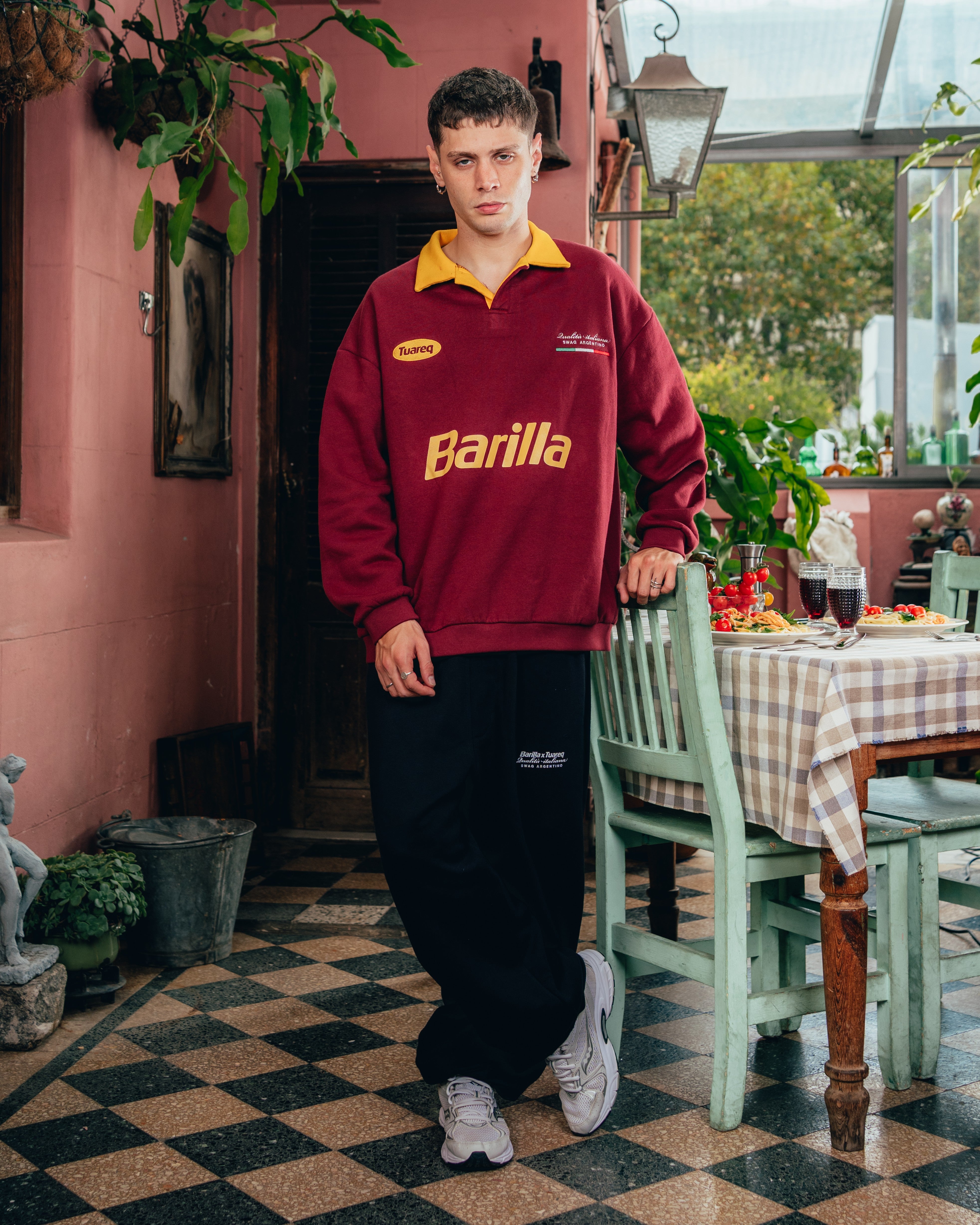 CREWNECK POLO [ BARILLA ] POMODORO