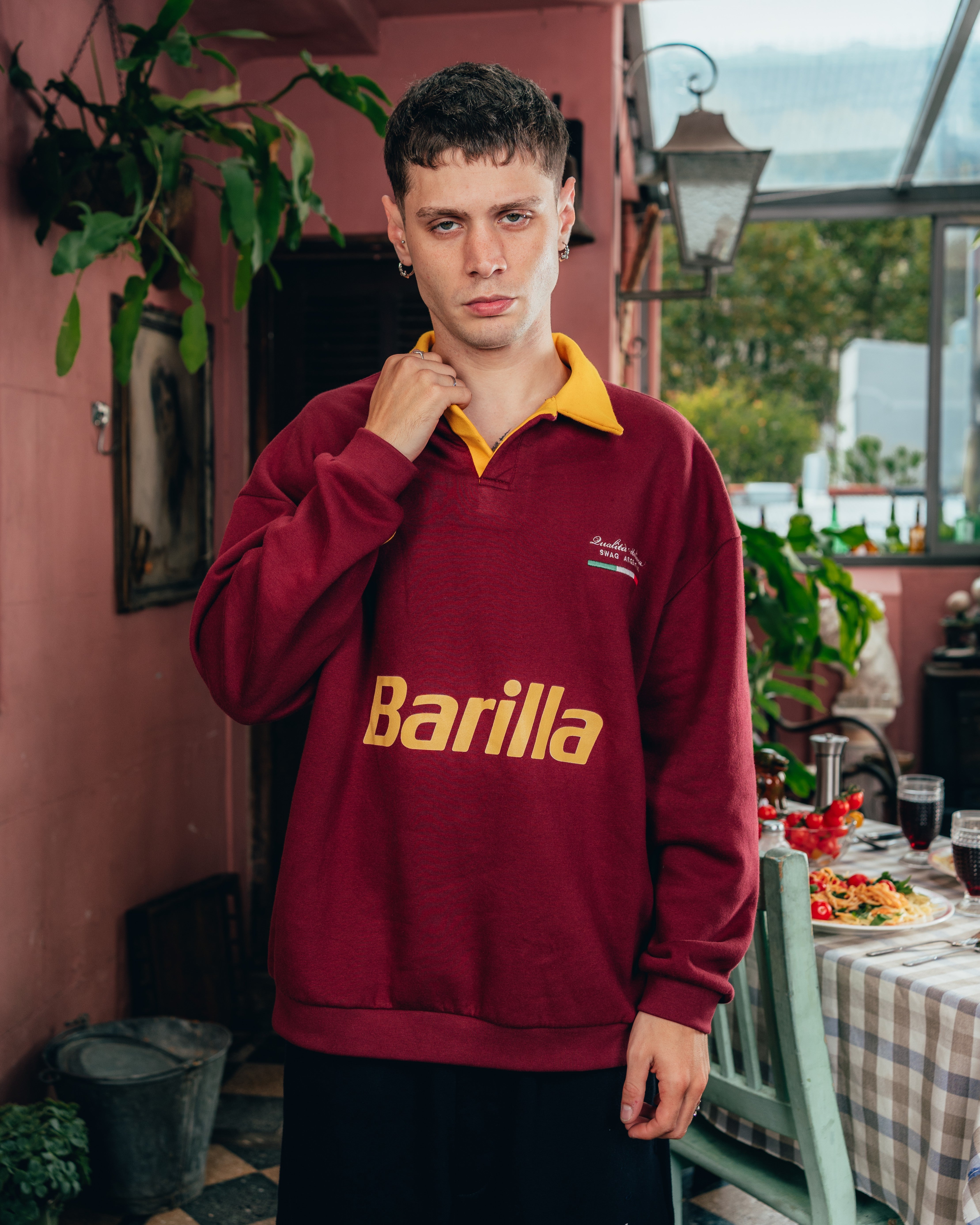 CREWNECK POLO [ BARILLA ] POMODORO